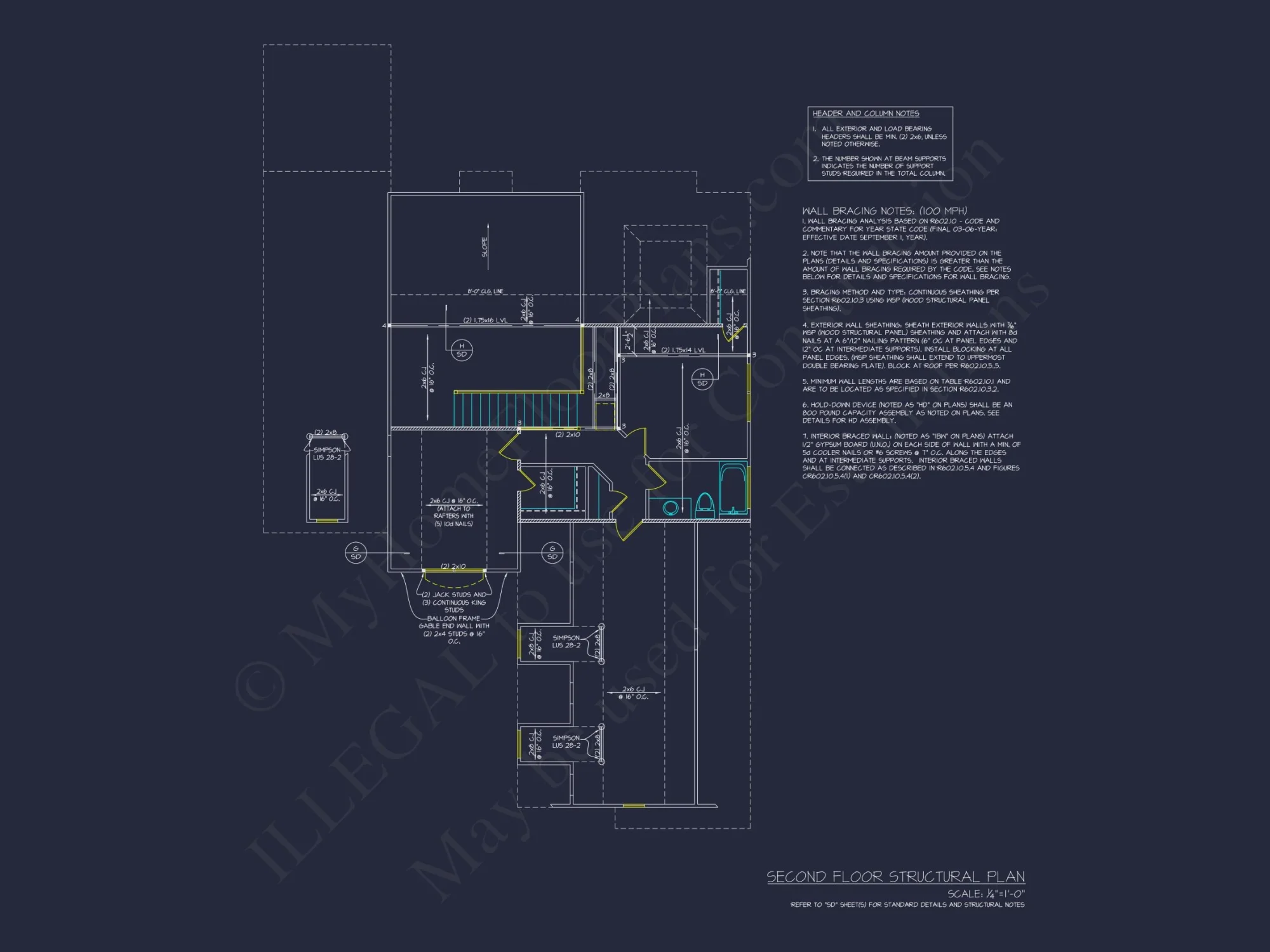 Traditional Craftsman house Plan with 1.5 Floors and Open Design