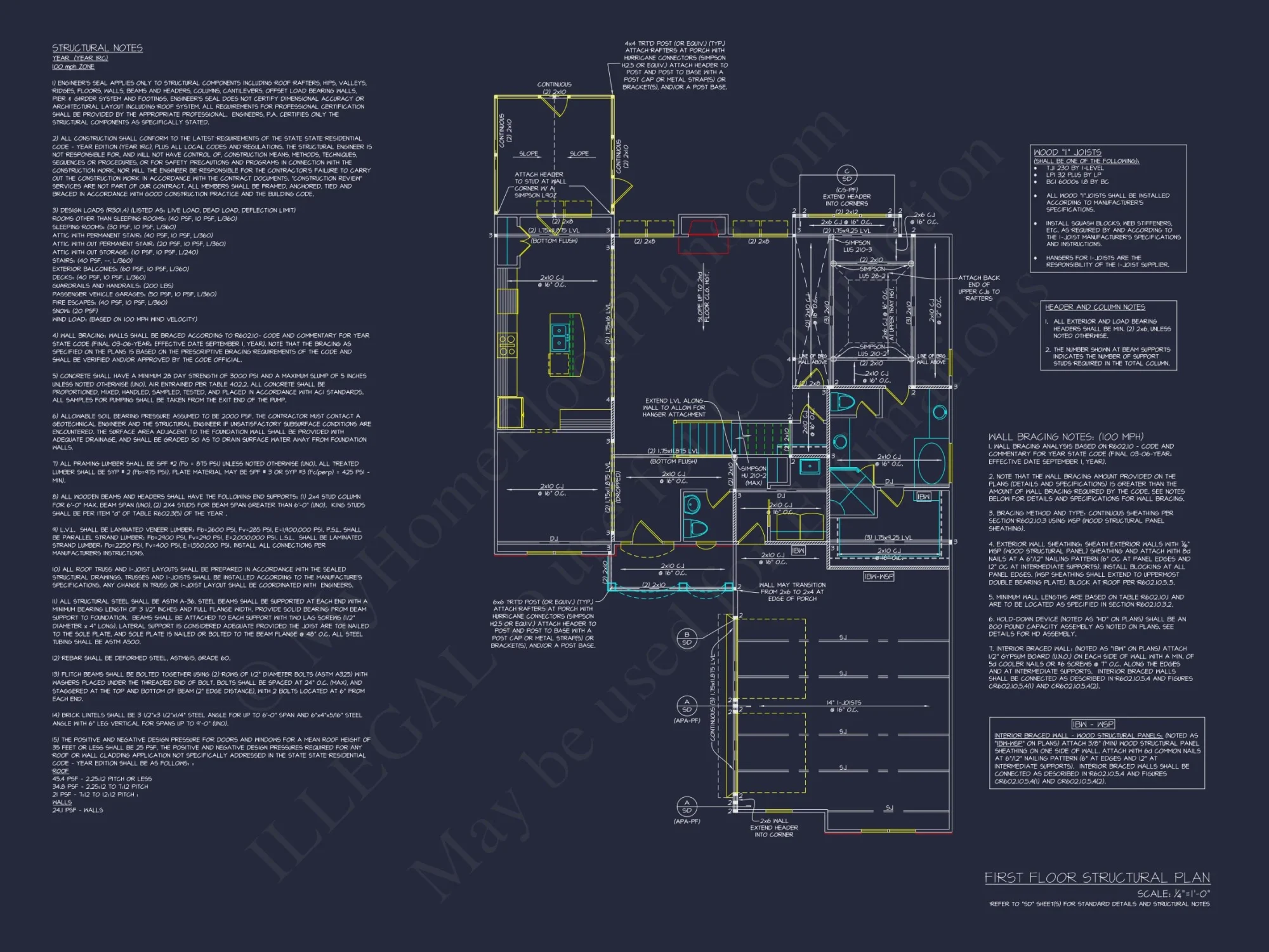 Traditional Craftsman house Plan with 1.5 Floors and Open Design