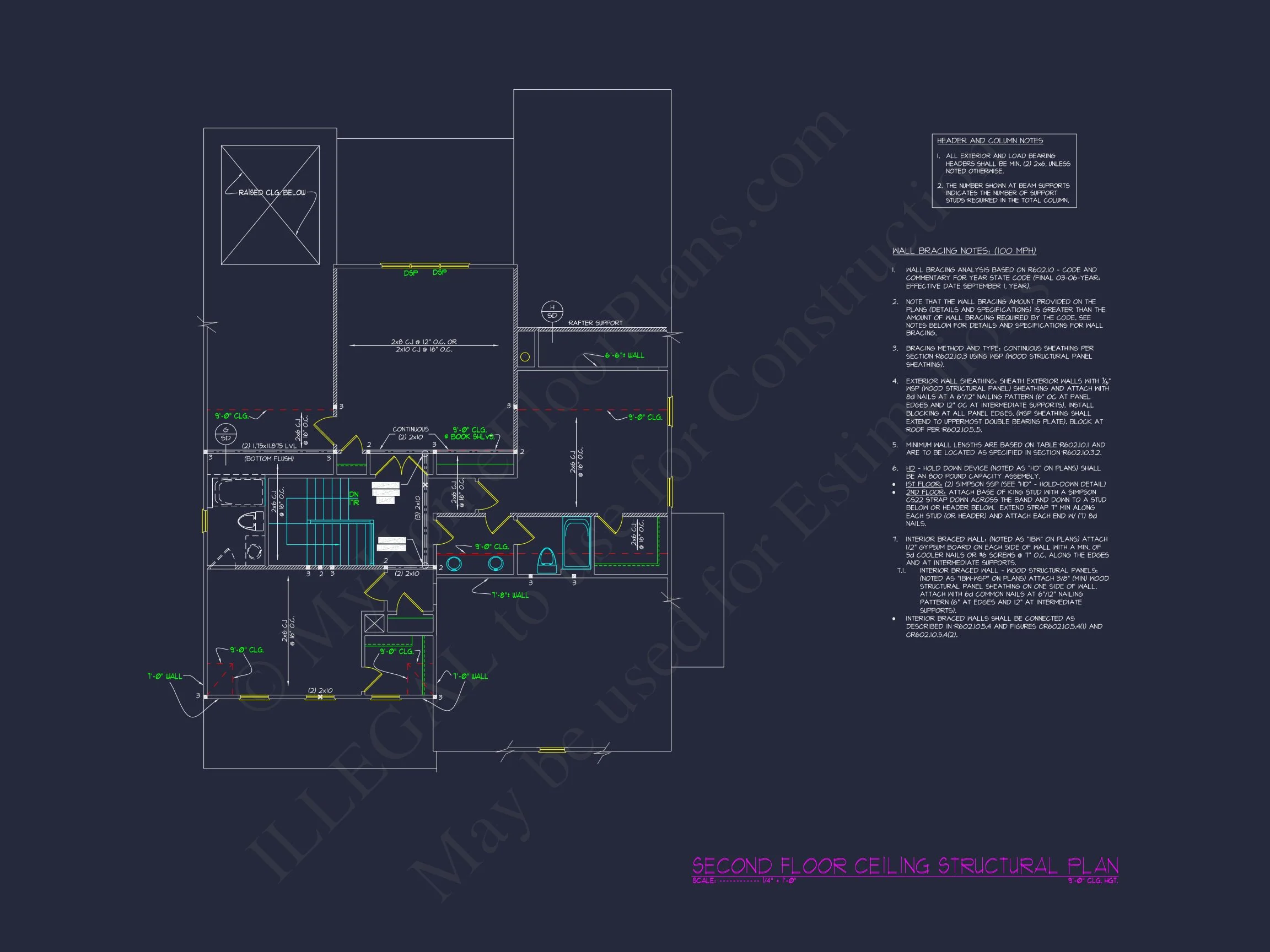 Spacious Traditional Craftsman house Plan with Detailed Blueprint