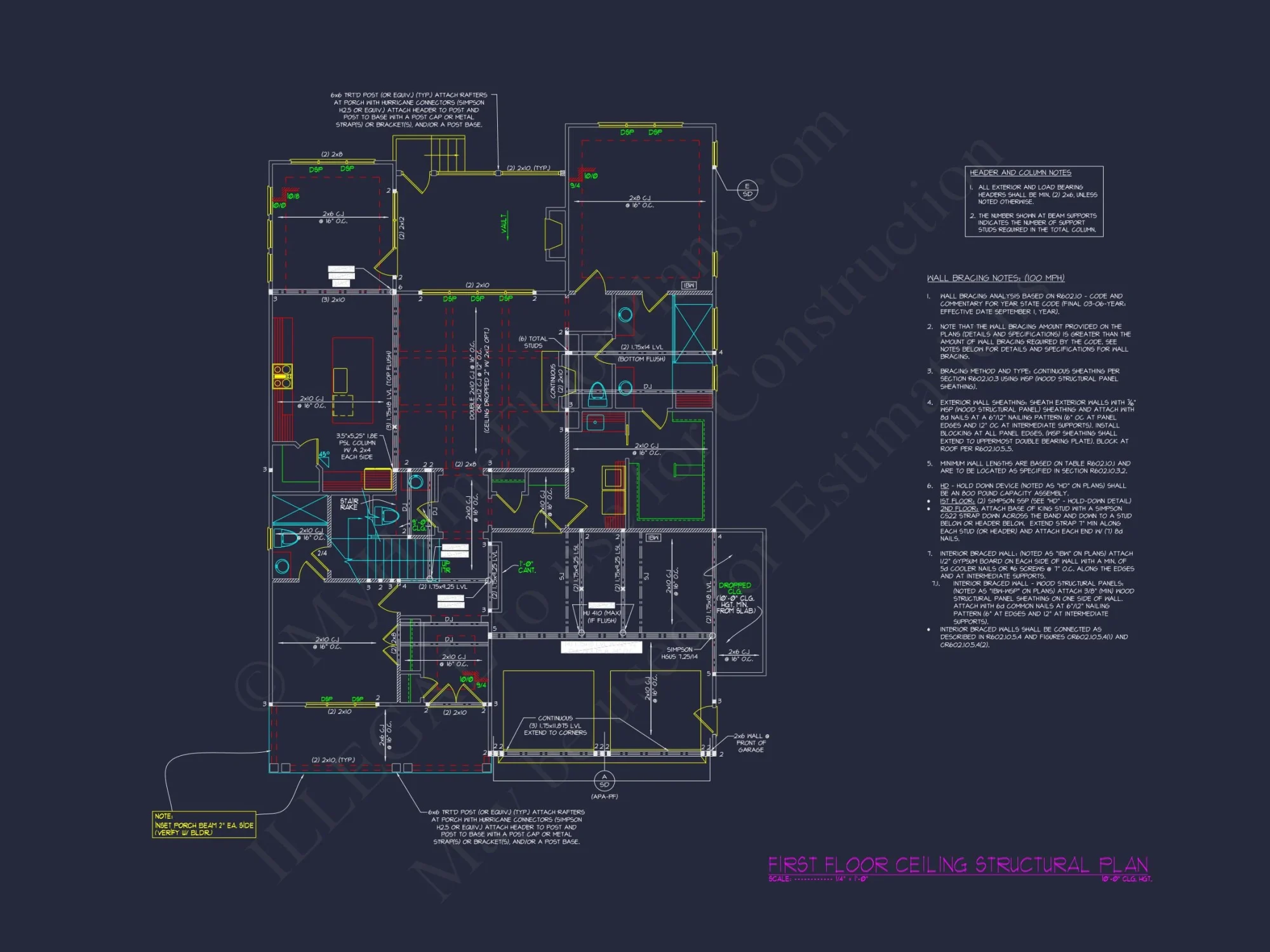 Spacious Traditional Craftsman house Plan with Detailed Blueprint