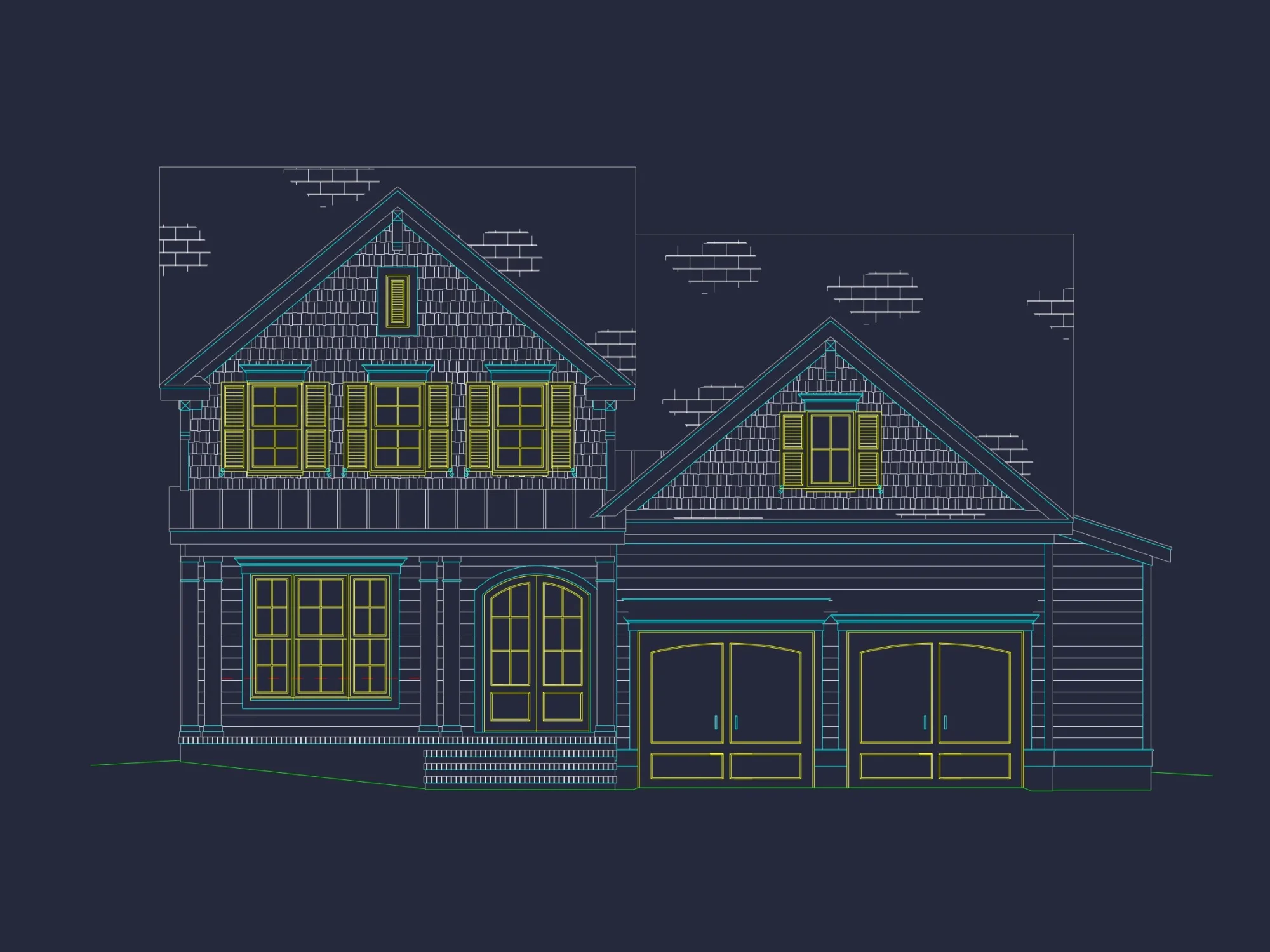 Spacious Traditional Craftsman house Plan with Detailed Blueprint