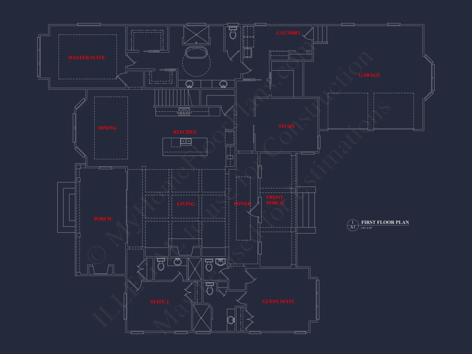Modern Craftsman house Plan with Spacious Floor Designs