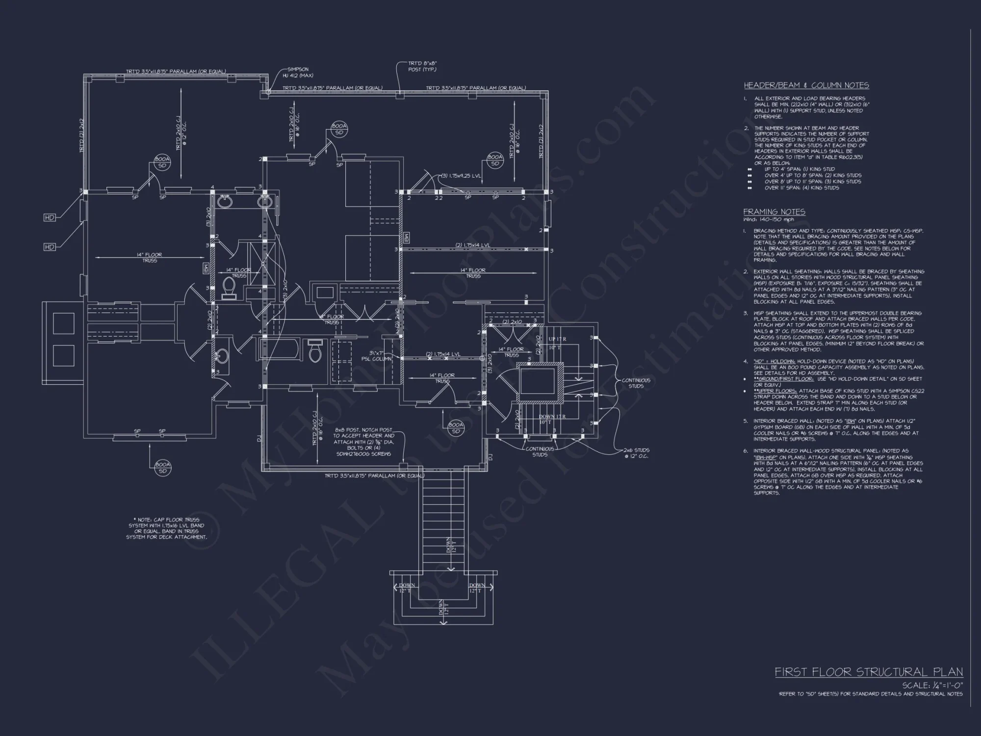 Elegant Coastal house Plan with CAD Blueprint & Designs