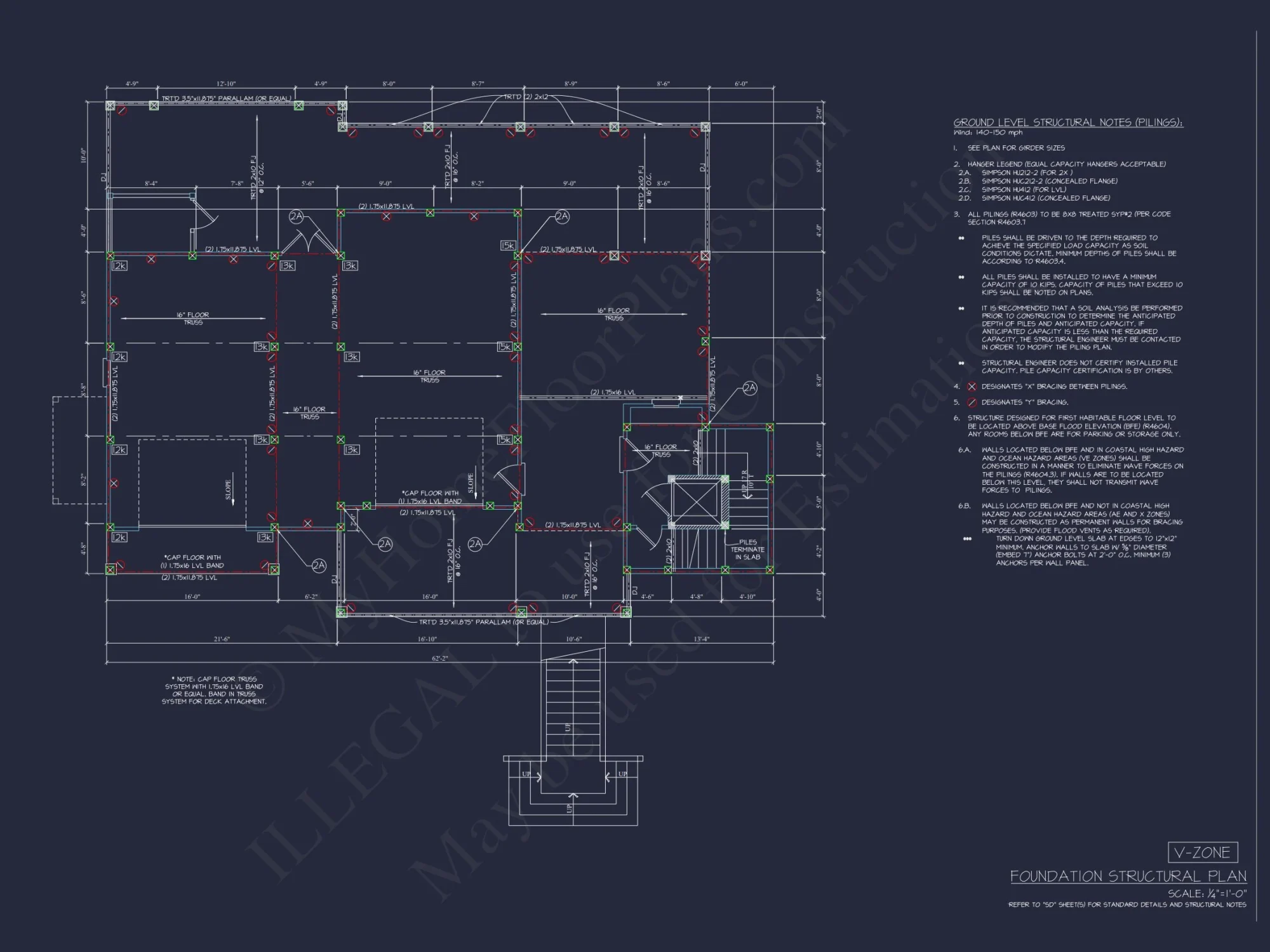 Elegant Coastal house Plan with CAD Blueprint & Designs