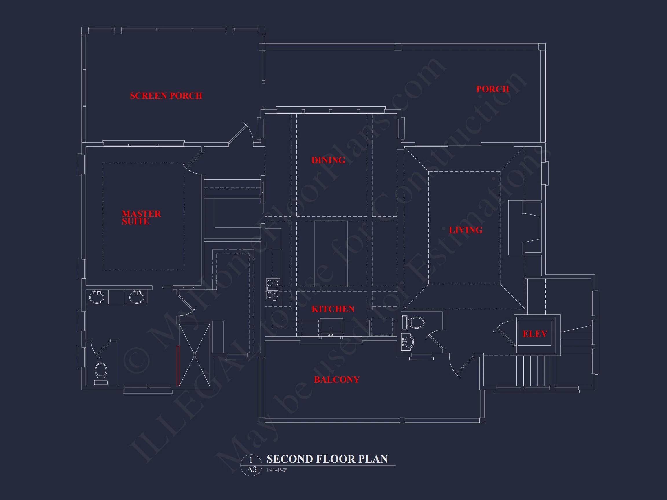 Elegant Coastal house Plan with CAD Blueprint & Designs
