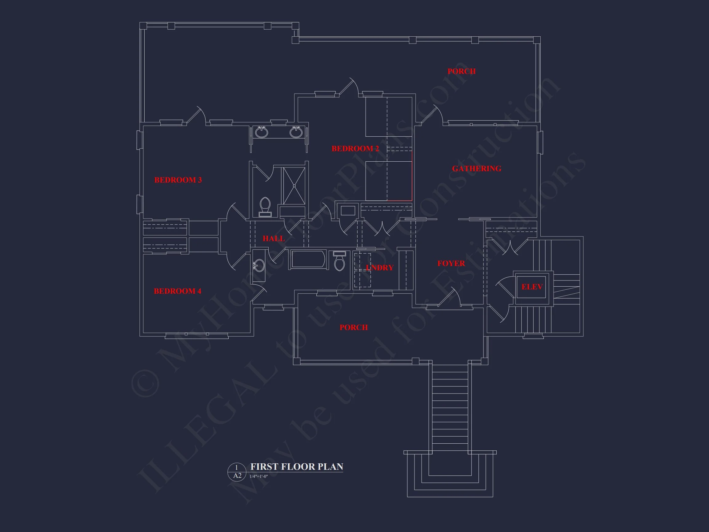 Elegant Coastal house Plan with CAD Blueprint & Designs