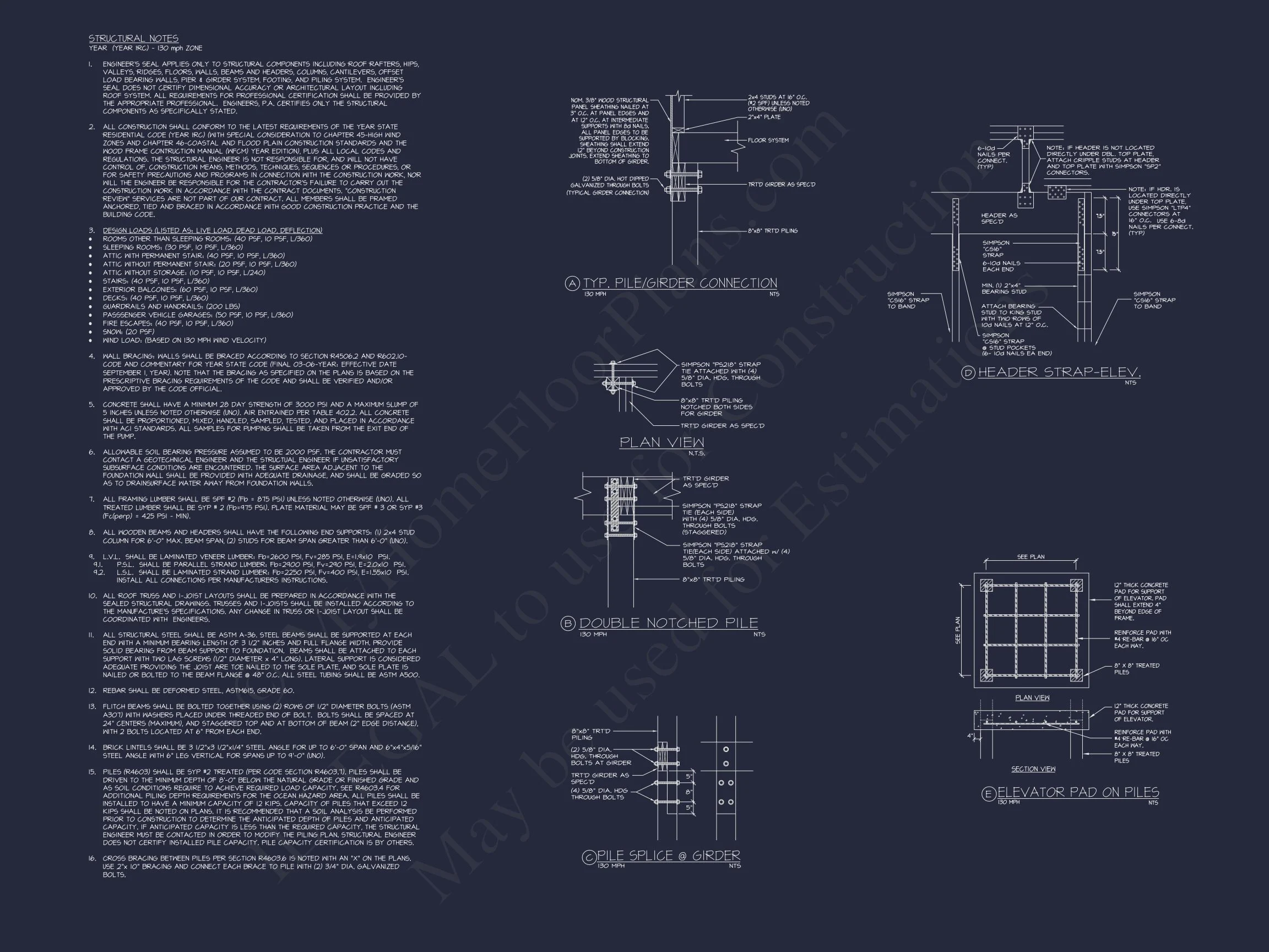 18-1197 HOUSE PLAN - Modern Coastal House Plan with CAD-Designed Architectural Floors 16 Modern Coastal house Plan with CAD-Designed Architectural Floors