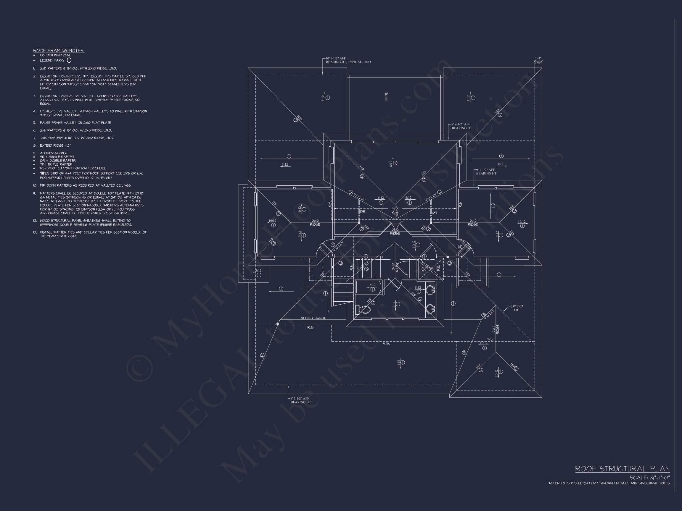 18-1197 HOUSE PLAN - Modern Coastal House Plan with CAD-Designed Architectural Floors 15 Modern Coastal house Plan with CAD-Designed Architectural Floors