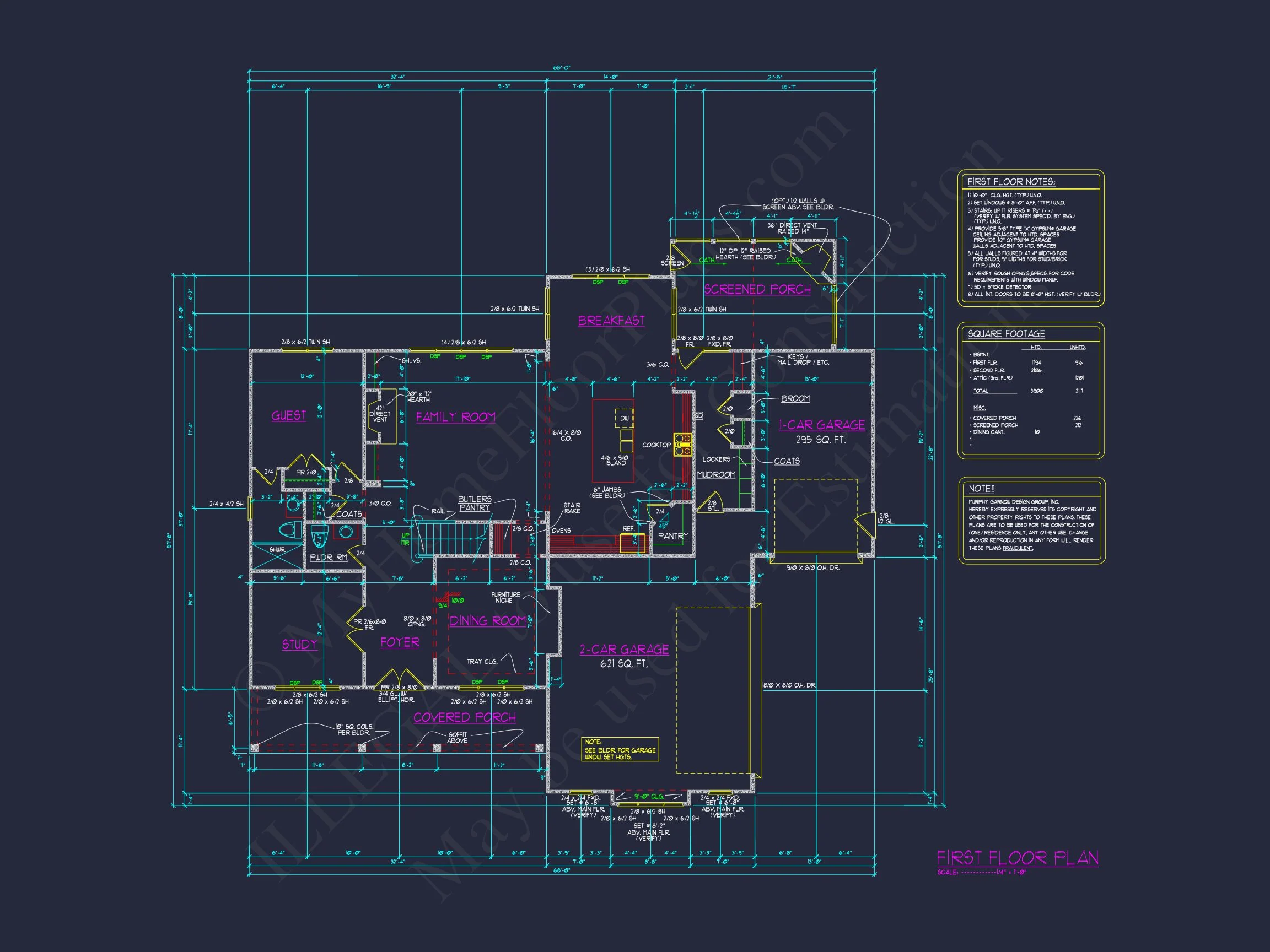 Elegant house Plan with Detailed Blueprint, CAD, and Architecture Designs