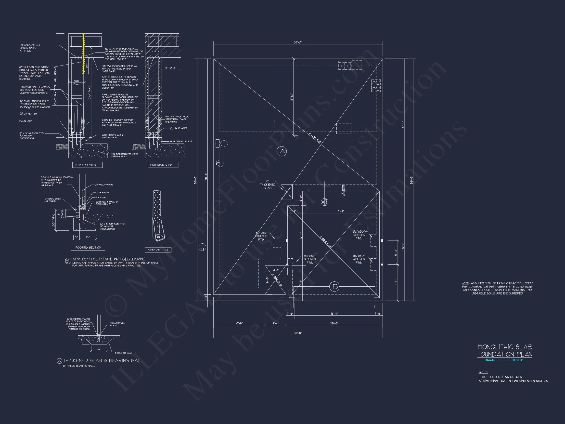 house Plan with 2 Floors, 4 Beds, CAD Blueprint & Designs