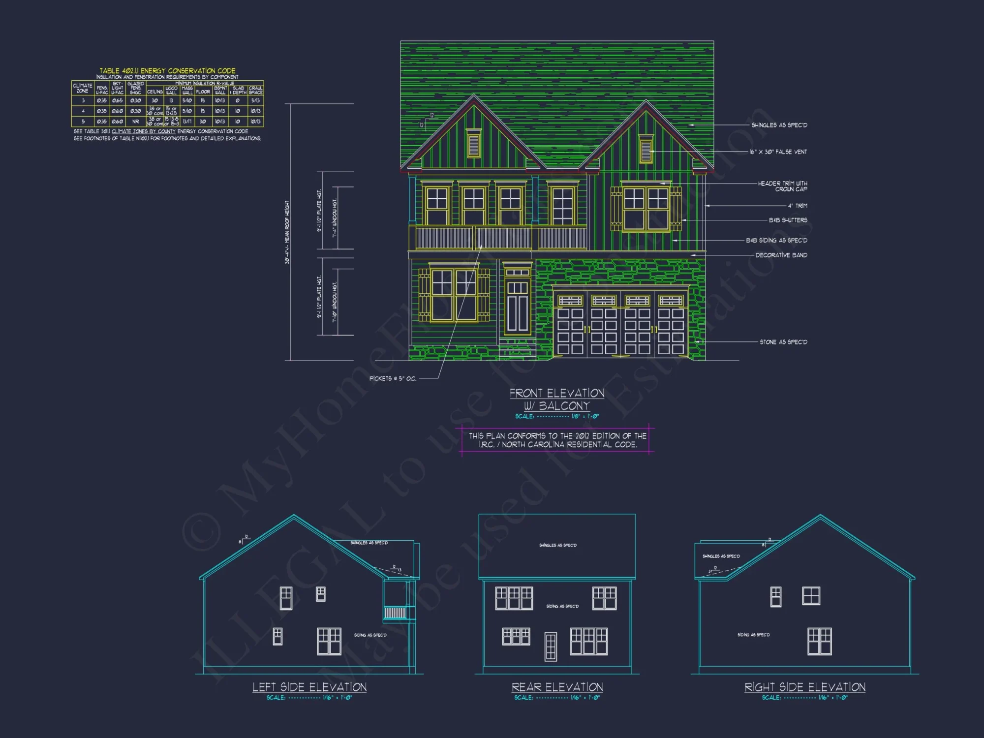 house Plan with 2 Floors, 4 Beds, CAD Blueprint & Designs