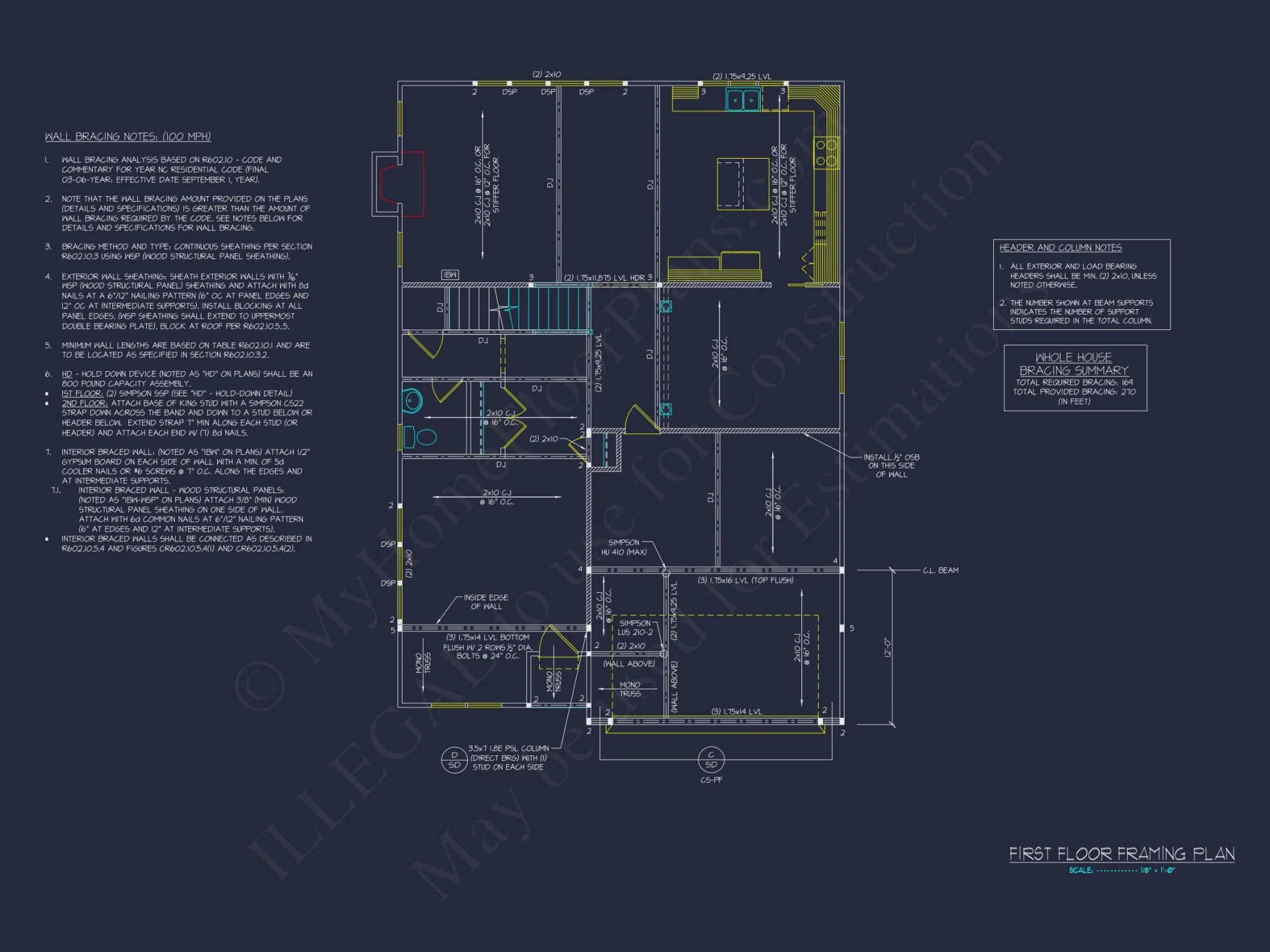 Modern house Design with 2-Story CAD Floor Plans and Details