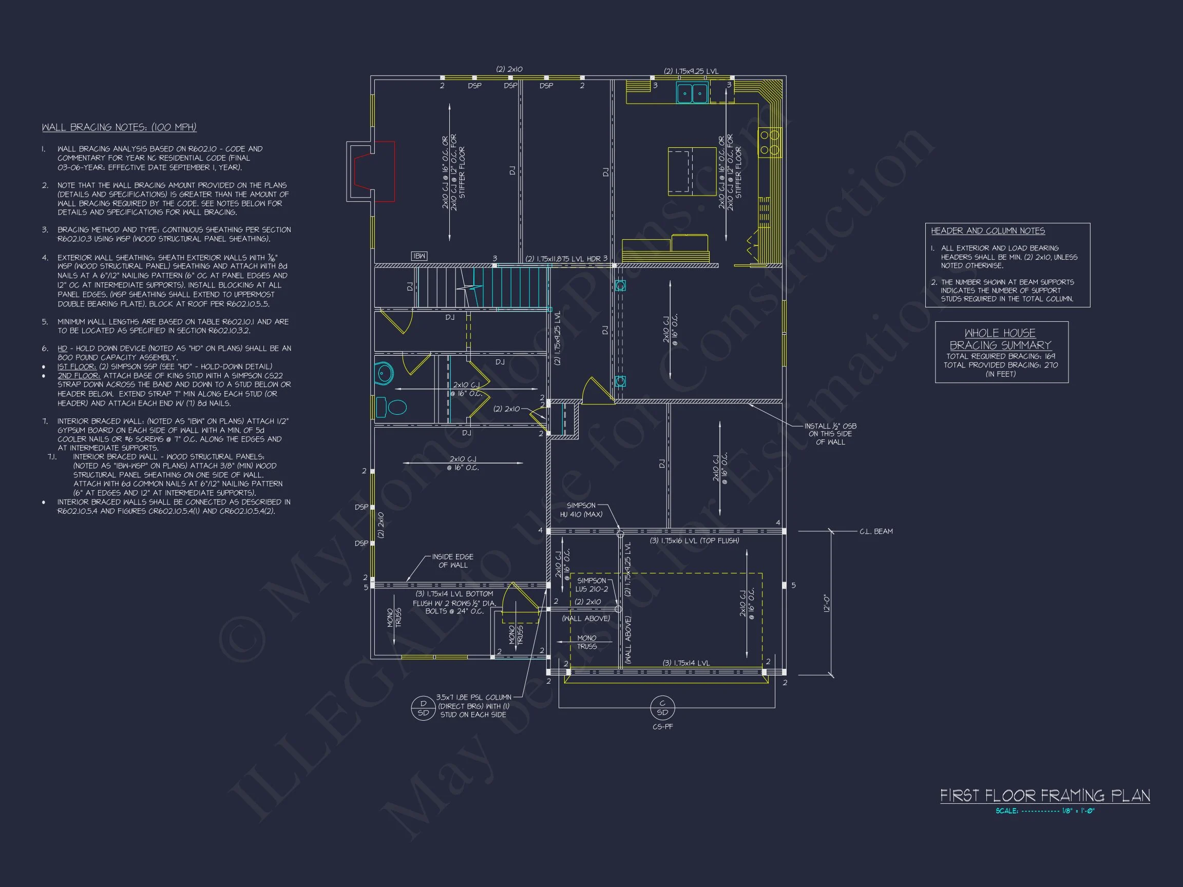18-1147 HOUSE PLAN - Modern House Design with 2-Story CAD Floor Plans and Details 11 Modern house Design with 2-Story CAD Floor Plans and Details