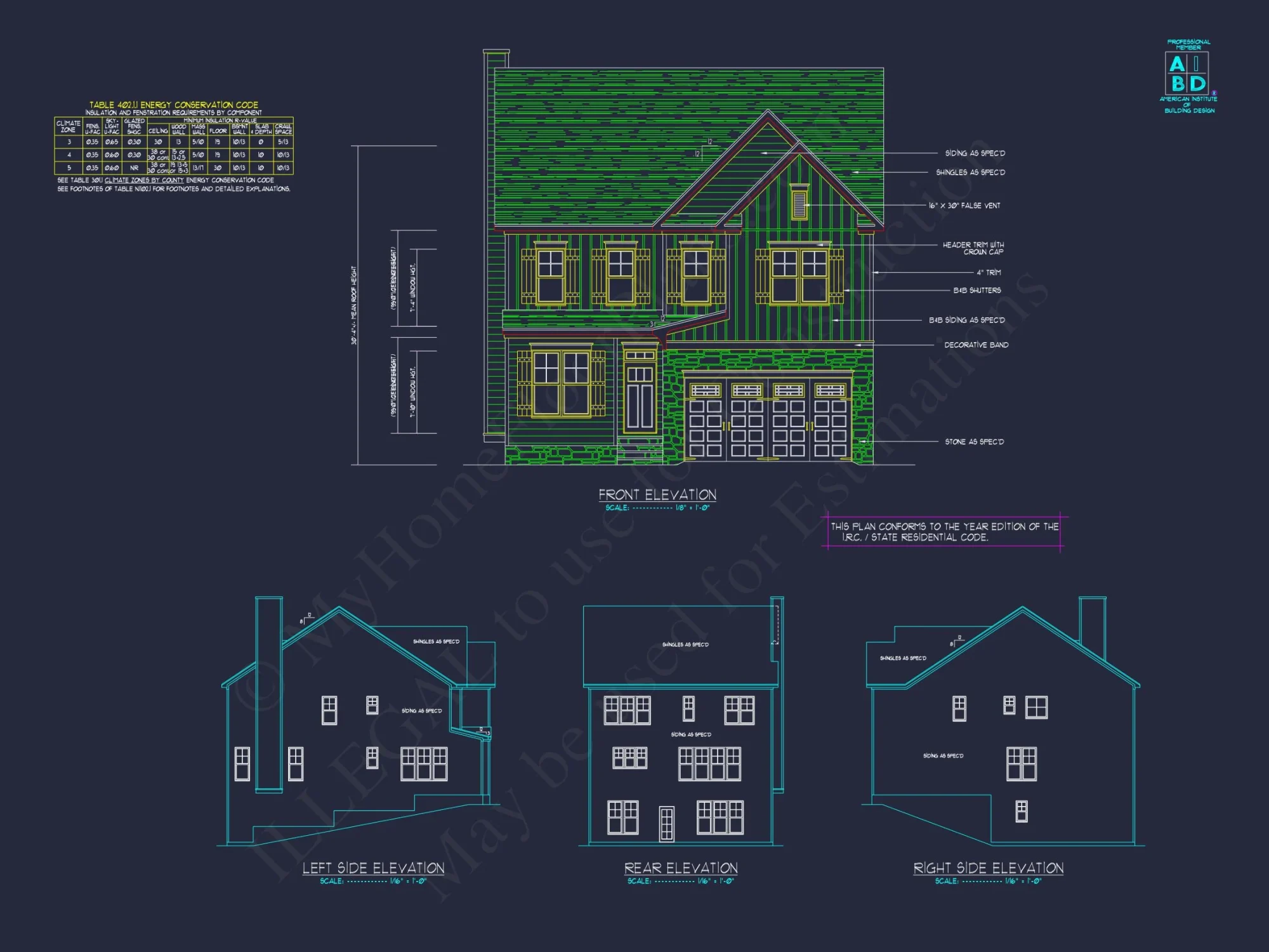 Modern house Design with 2-Story CAD Floor Plans and Details