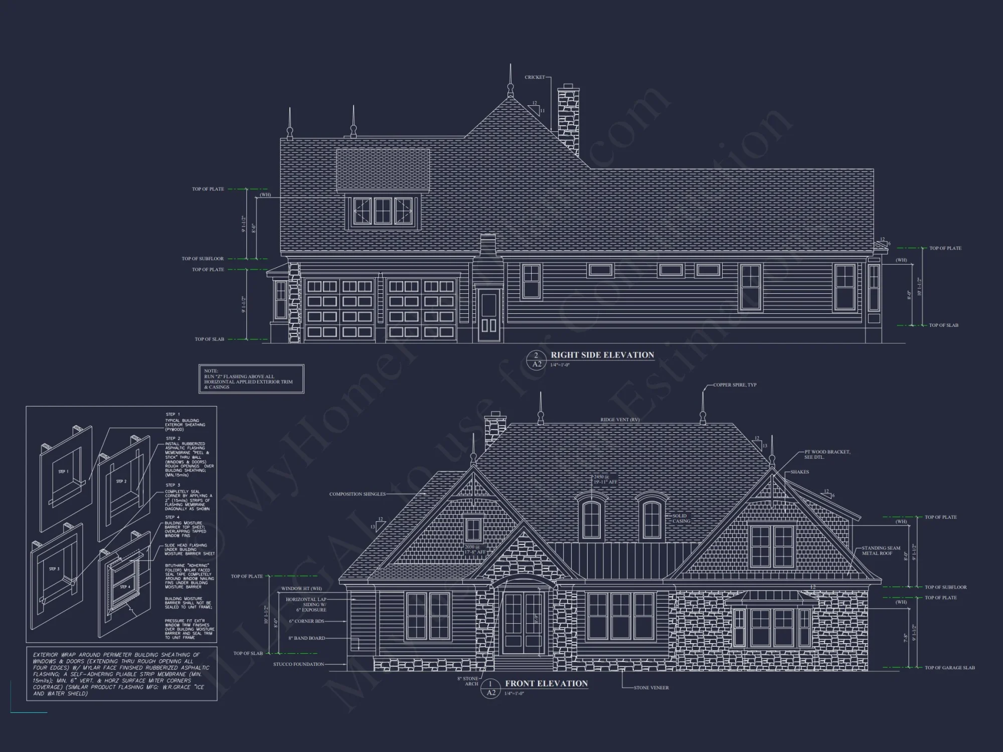 Modern Craftsman house Plan with Bonus Room and 1.5 Floors