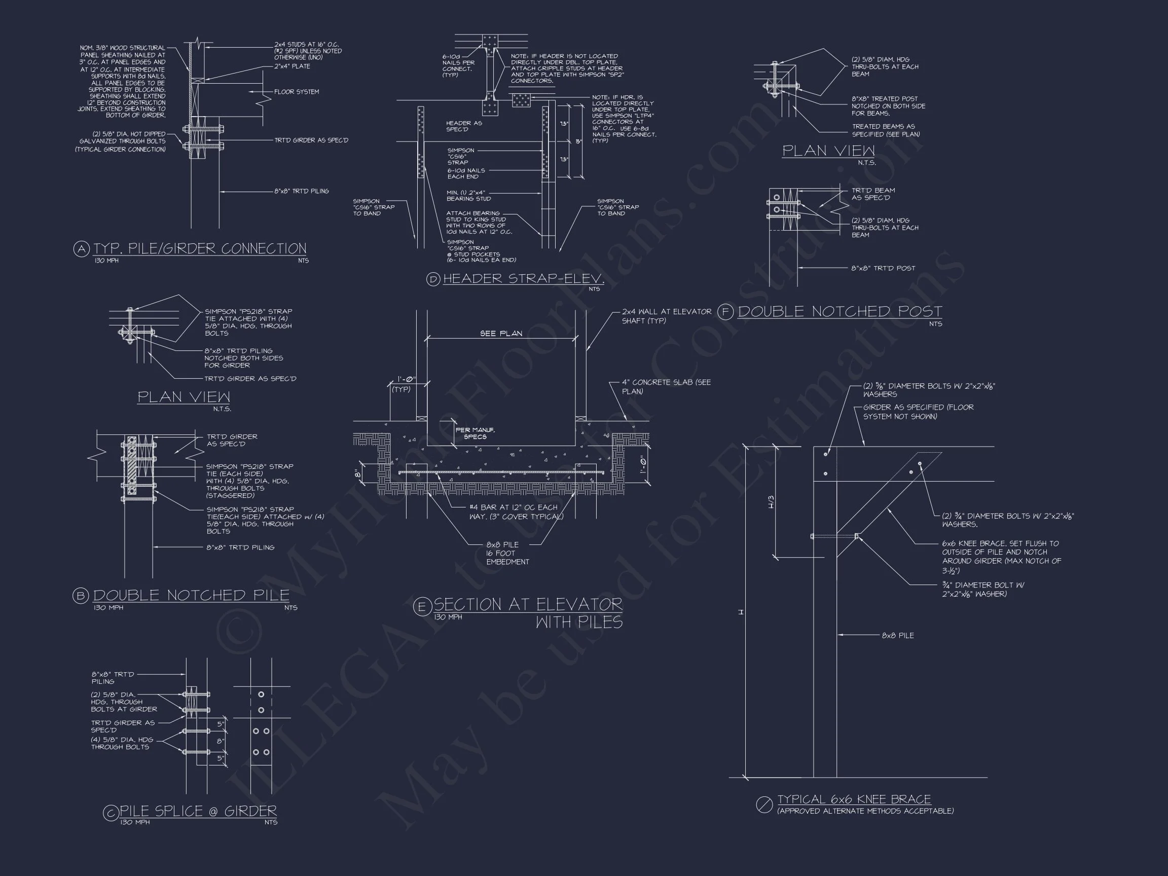 Elegant house Plan with CAD Floor Designs and Architectural Blueprint