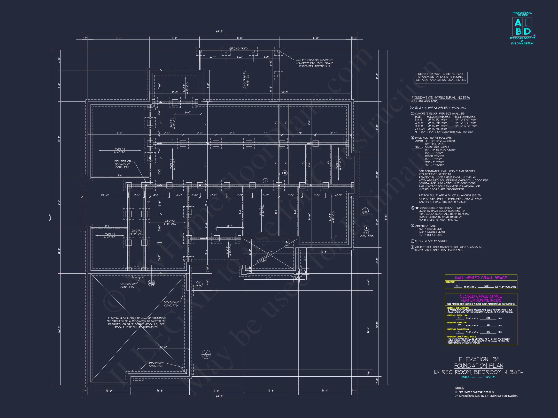 18-1019 HOUSE PLAN - Craftsman Floor Plan with Bonus Room, CAD Blueprint & Designs 8 Craftsman Floor Plan with Bonus Room, CAD Blueprint & Designs