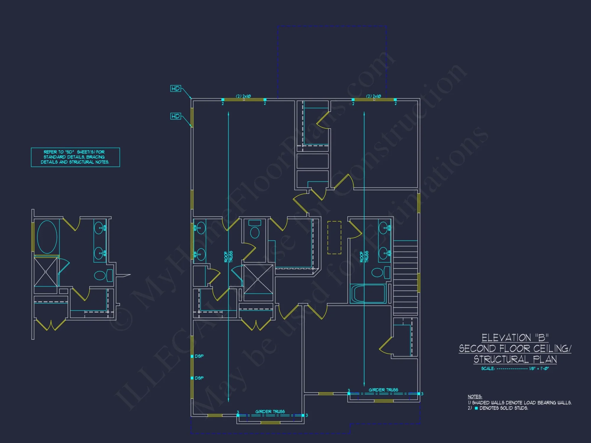Traditional Craftsman house Plan with Spacious Floor Designs