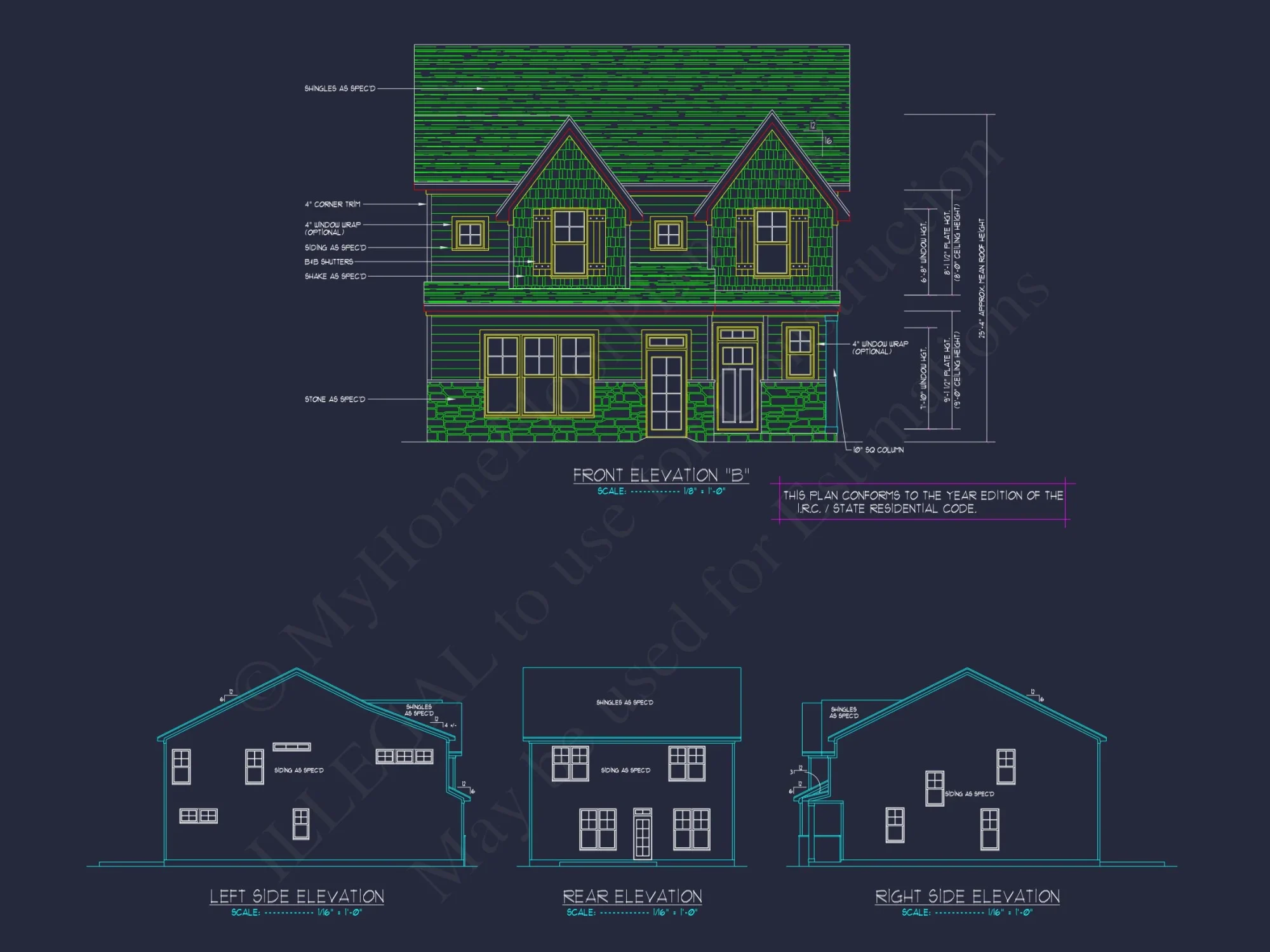 Traditional Craftsman house Plan with Spacious Floor Designs