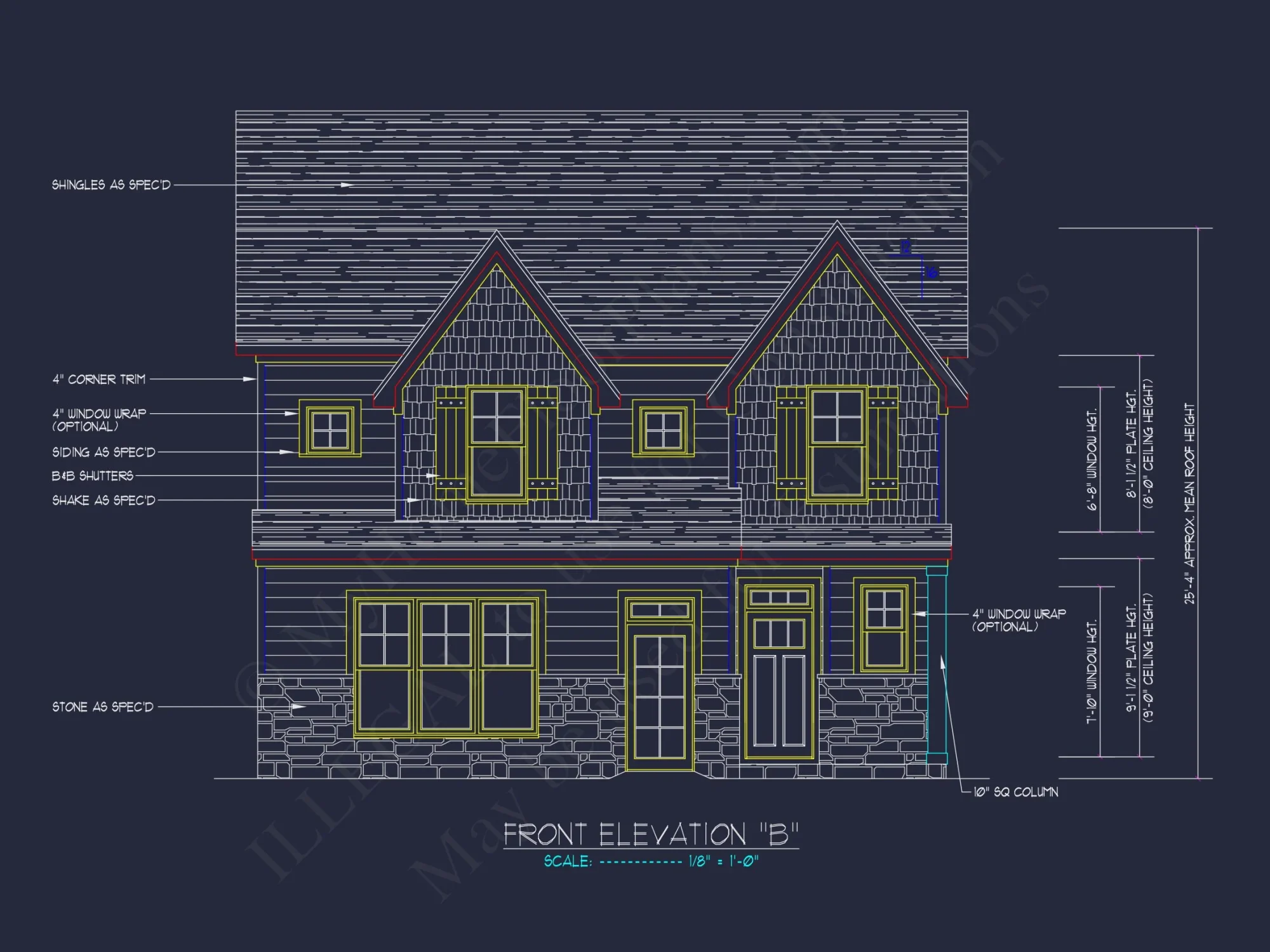 Traditional Craftsman house Plan with Spacious Floor Designs