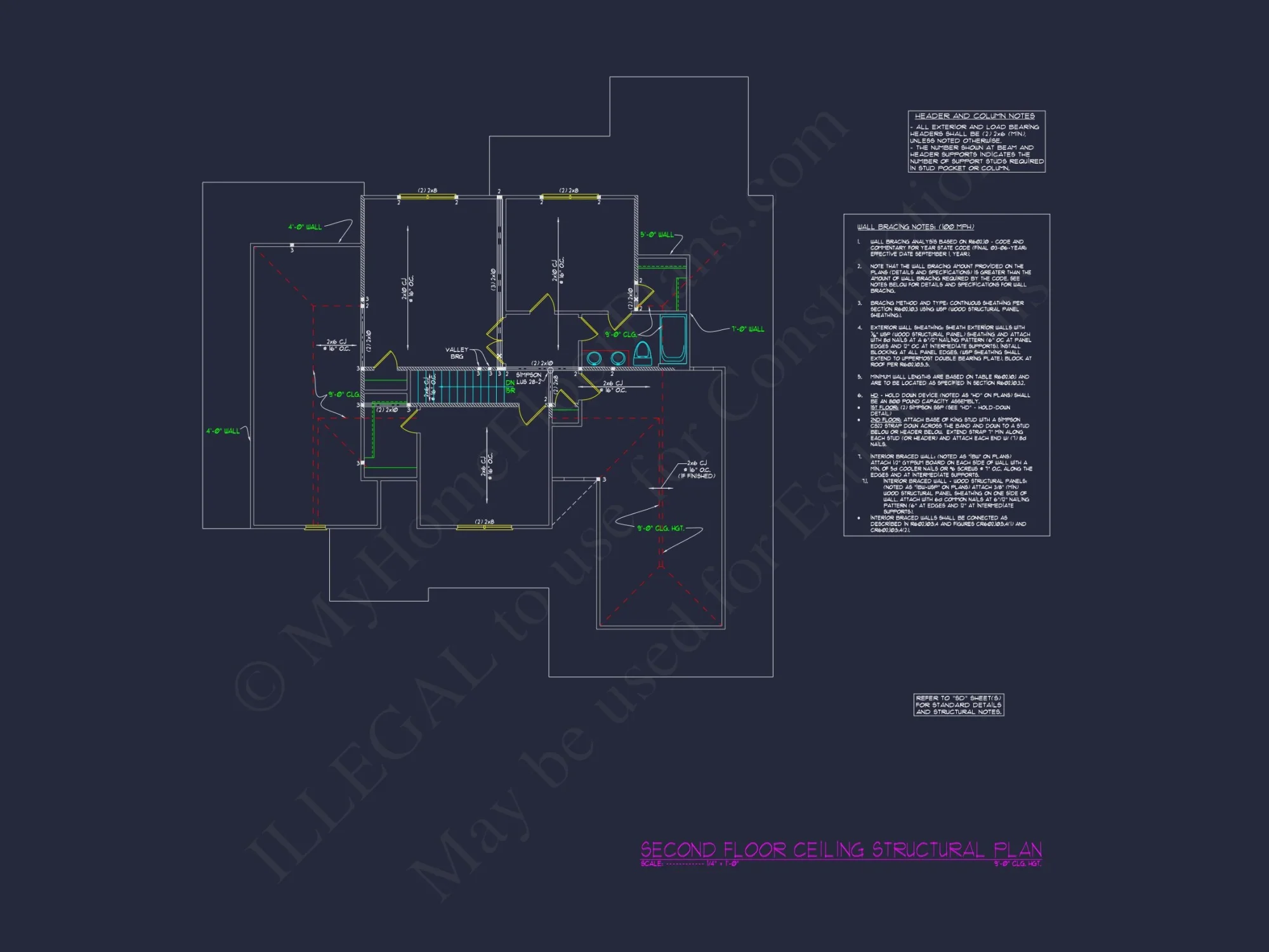 Craftsman house Plan with 4 Bedrooms, Blueprint, & CAD Designs