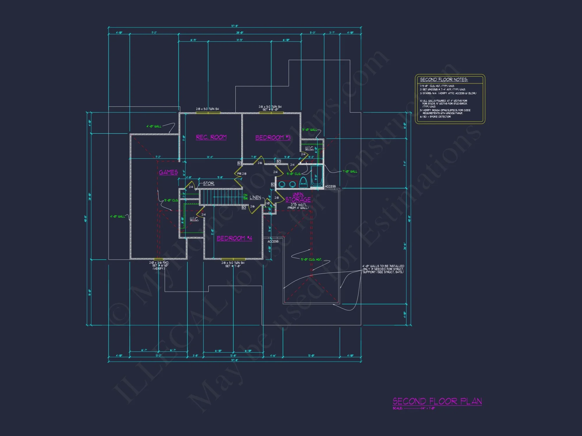 Craftsman house Plan with 4 Bedrooms, Blueprint, & CAD Designs