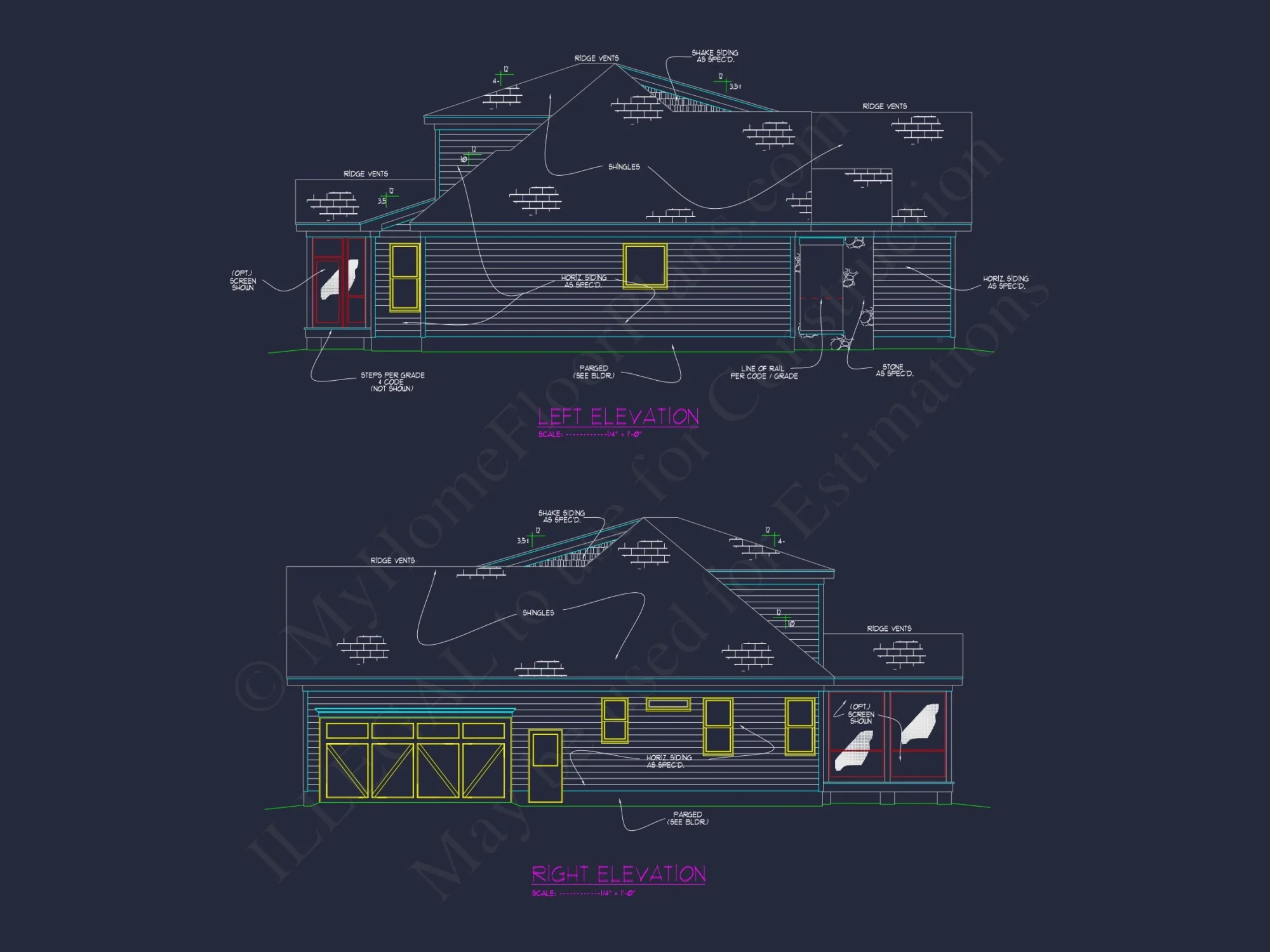 Craftsman house Plan with 4 Bedrooms, Blueprint, & CAD Designs