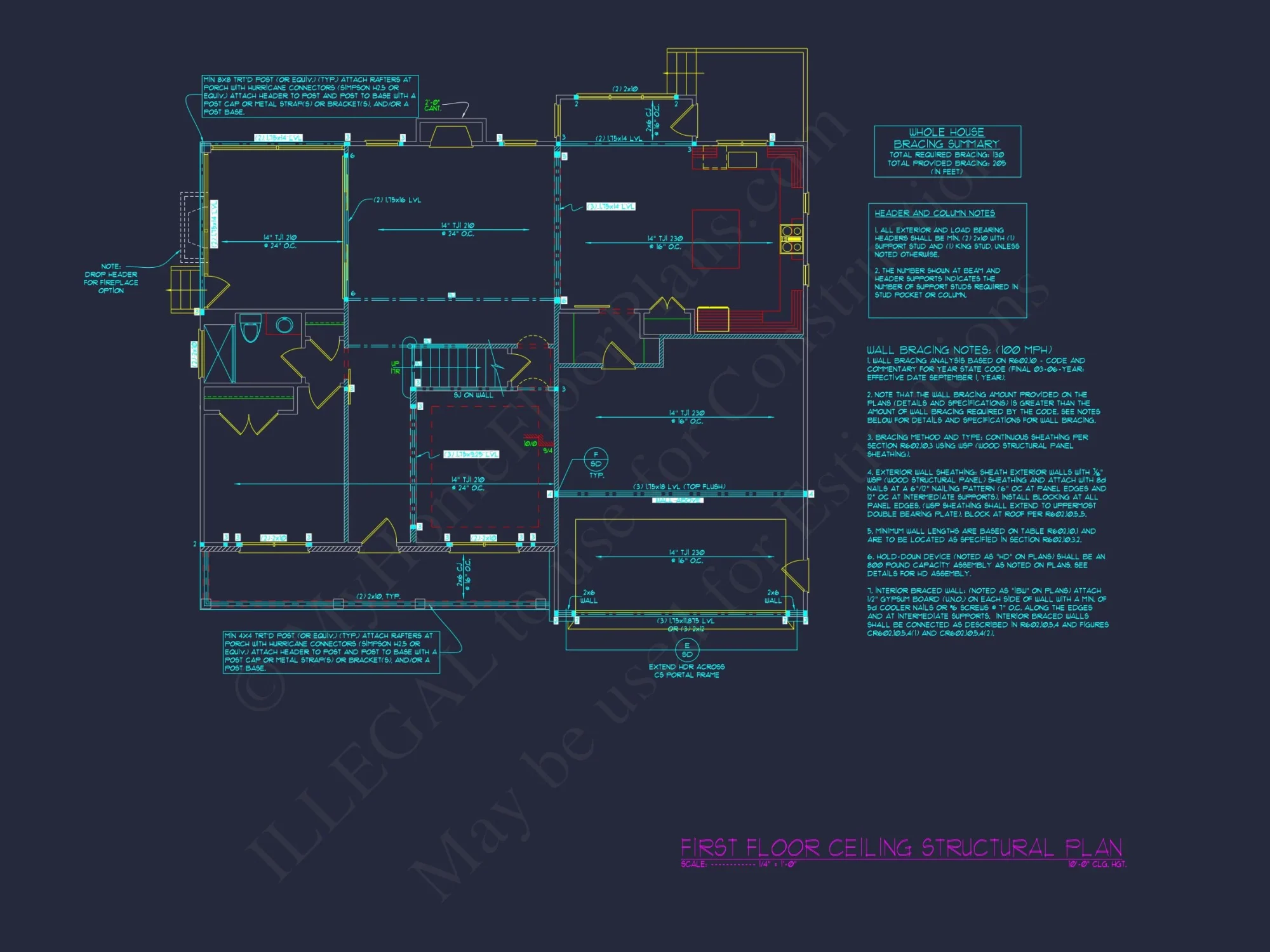 Modern 3 Story house Plan with CAD Designs & Blueprints