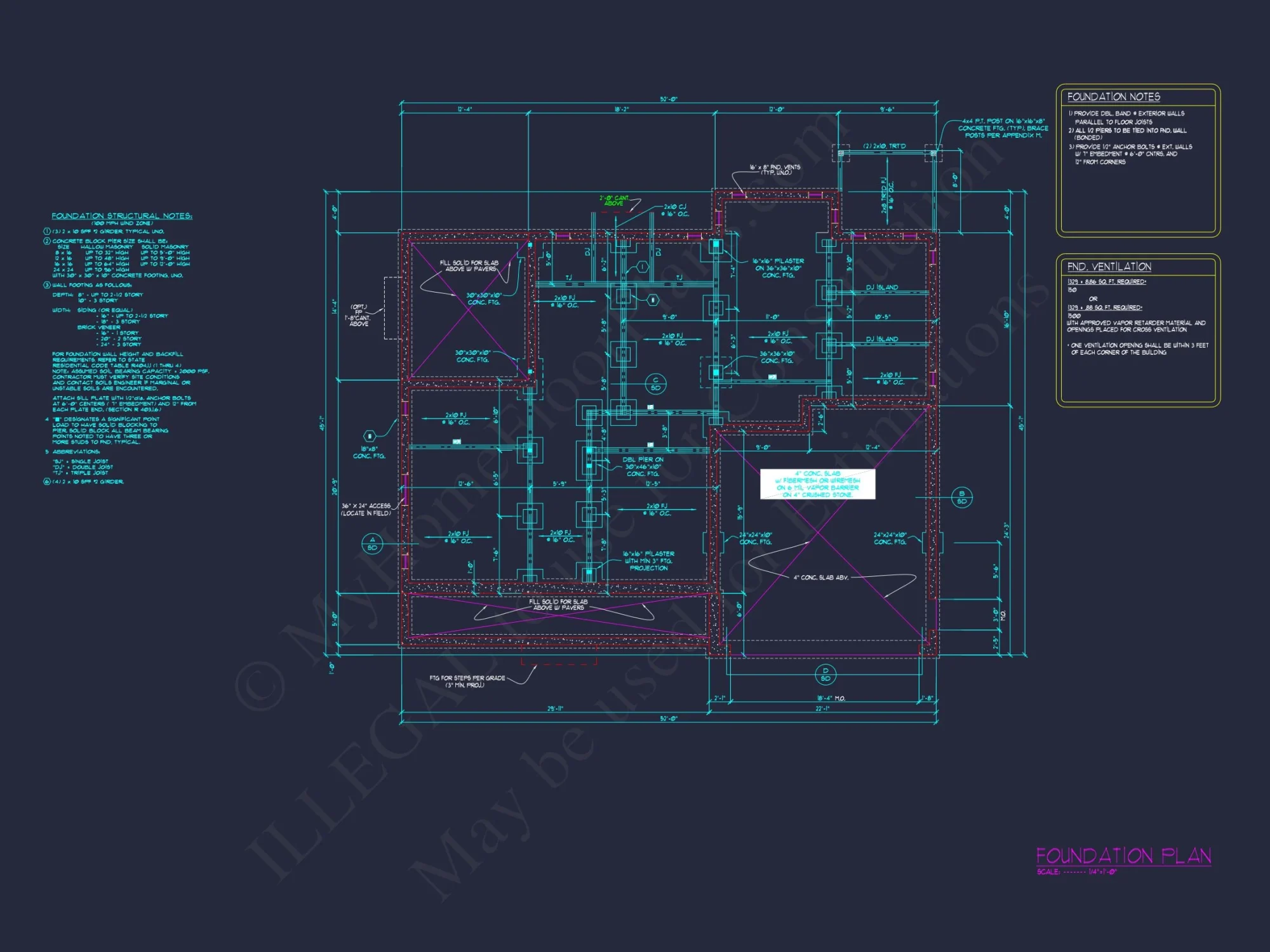 Modern 3 Story house Plan with CAD Designs & Blueprints