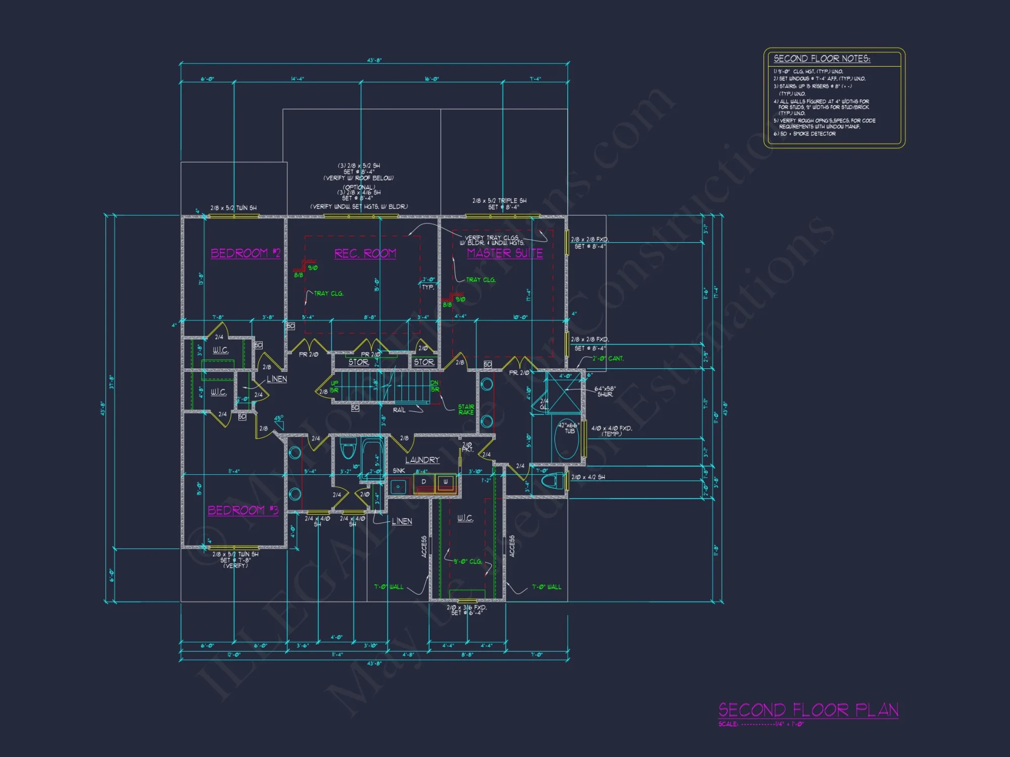Elegant house Plan with 2 Floors, CAD Blueprint & Design Details