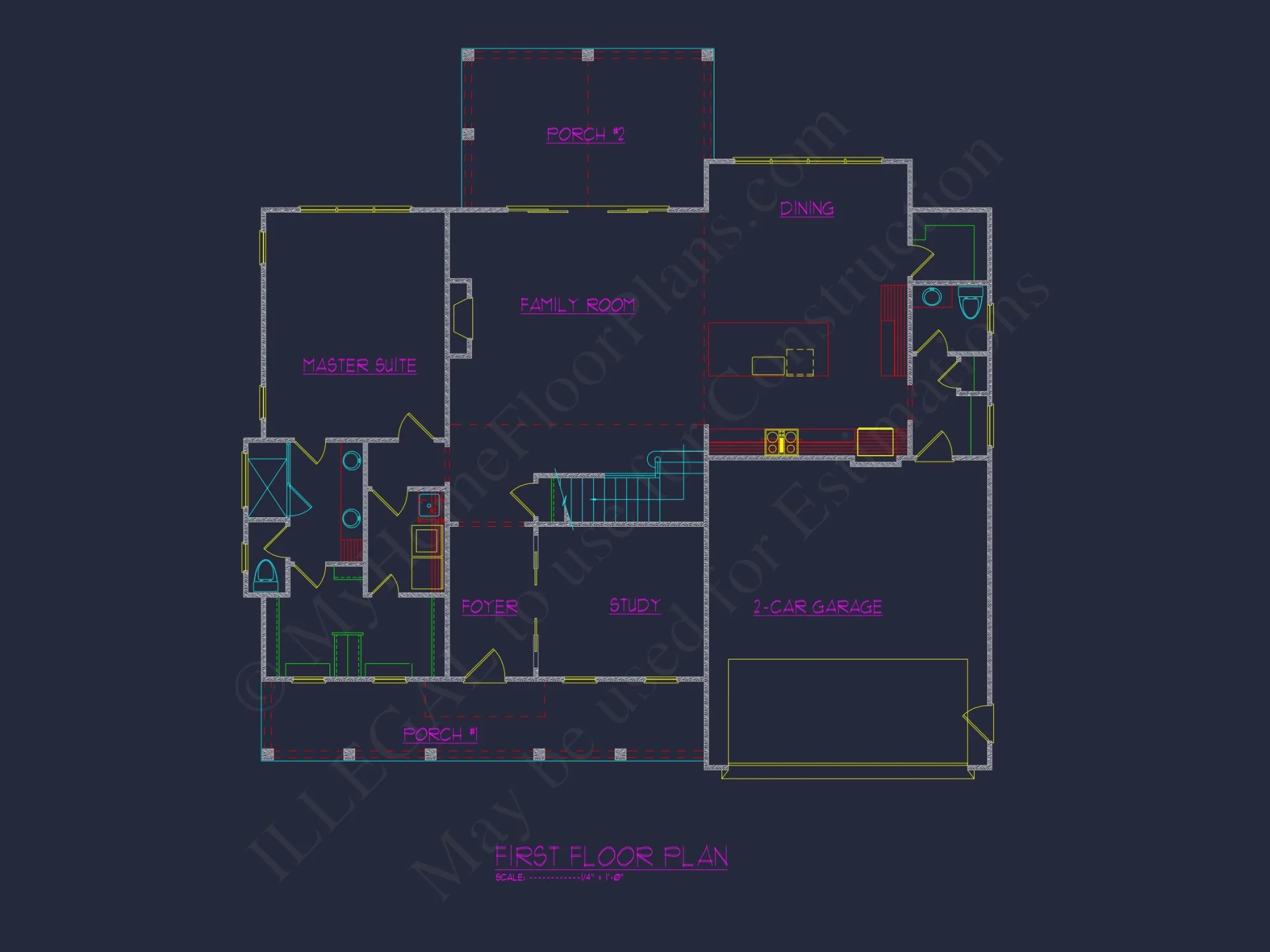 Elegant house Plan with Stunning 2-Floor CAD Designs