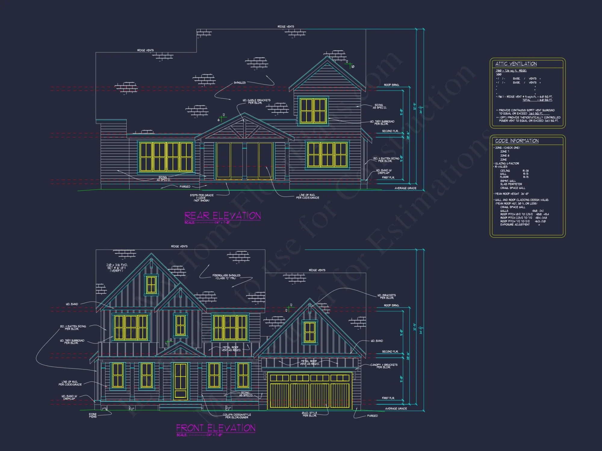 Elegant house Plan with Stunning 2-Floor CAD Designs