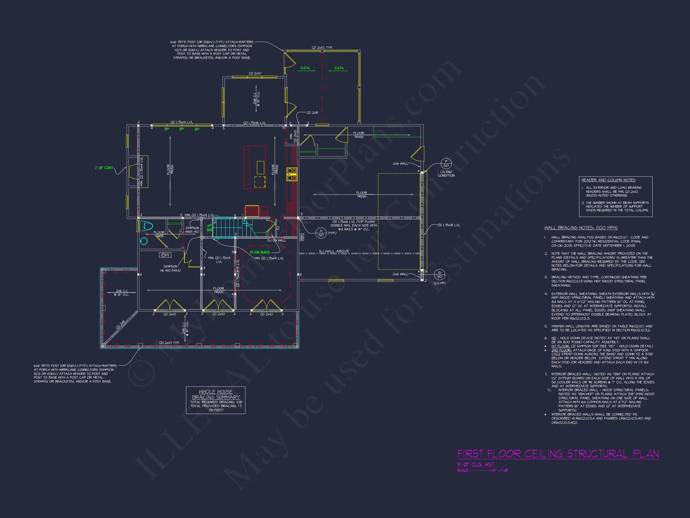 17-2027 HOUSE PLAN - Crafted House Plan with Detailed Floor Plan and Designs by CAD 12 Crafted house Plan with Detailed Floor Plan and Designs by CAD