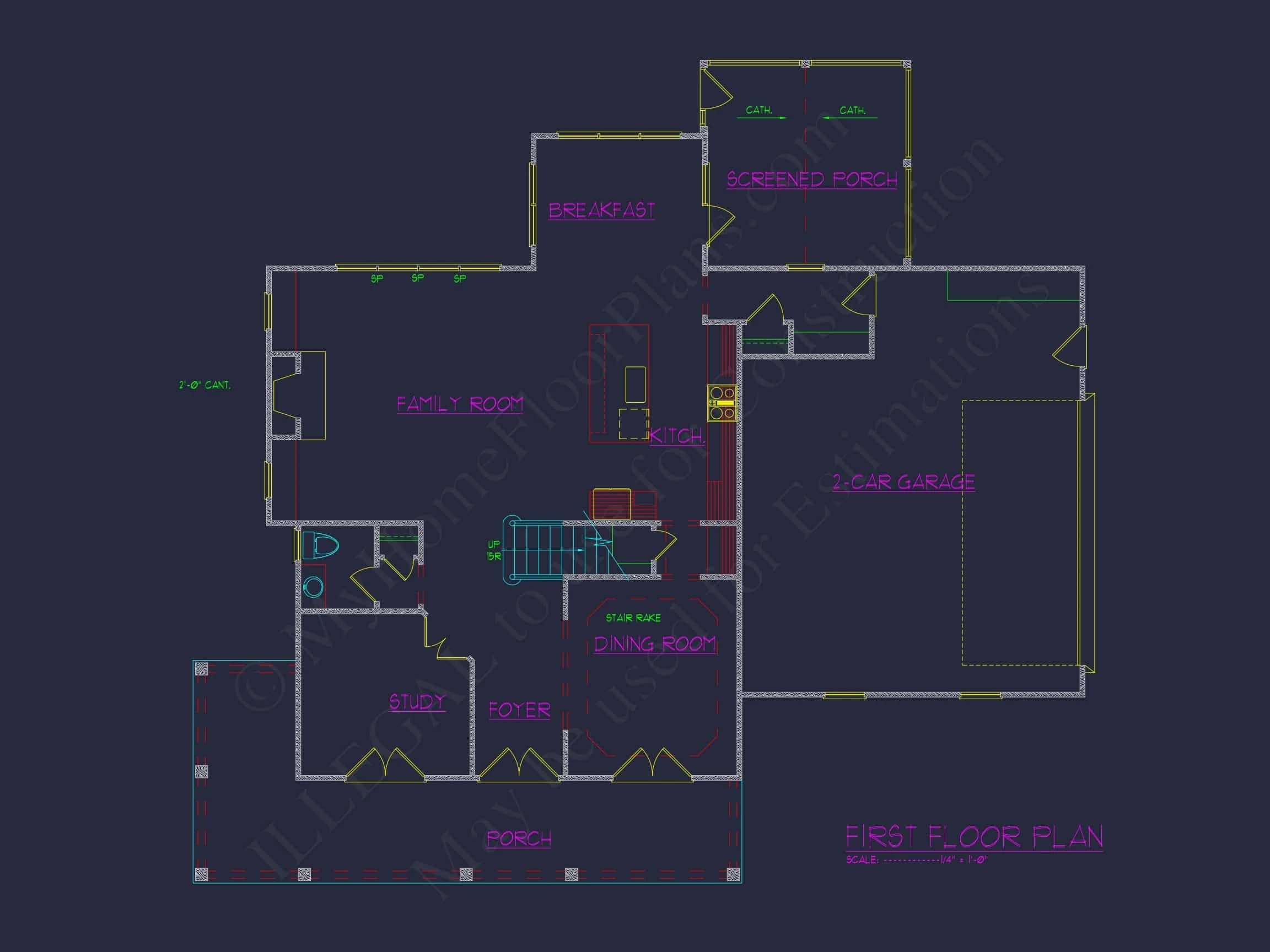 17-2027 HOUSE PLAN - Crafted House Plan with Detailed Floor Plan and Designs by CAD 5 Crafted house Plan with Detailed Floor Plan and Designs by CAD