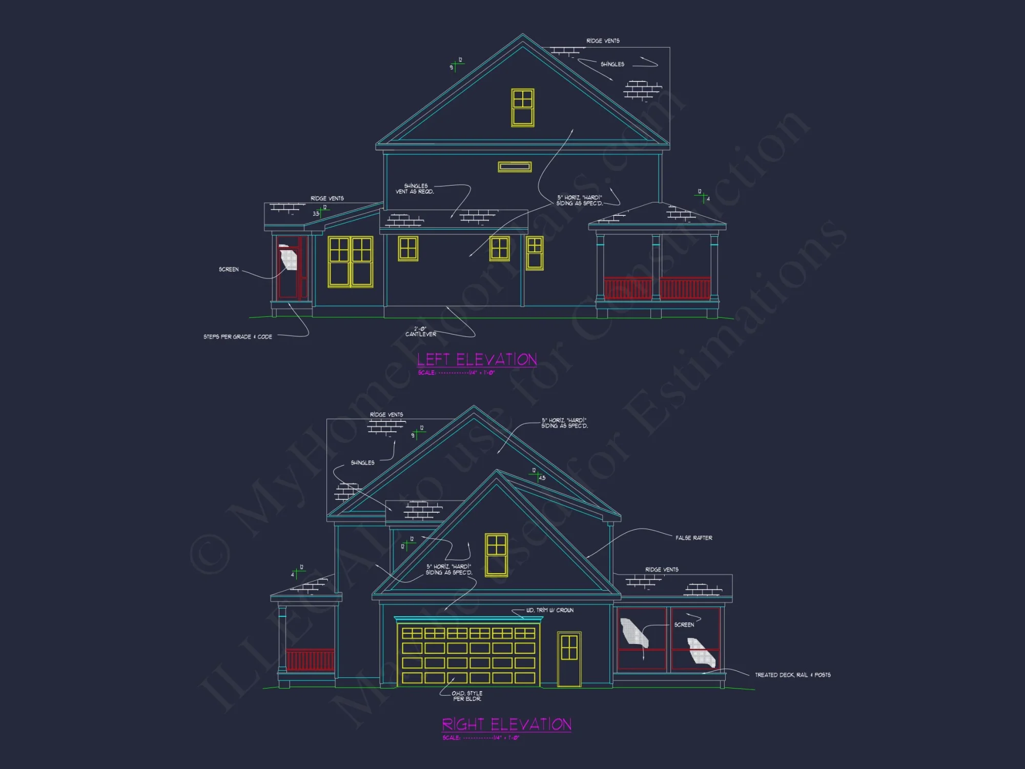 Crafted house Plan with Detailed Floor Plan and Designs by CAD
