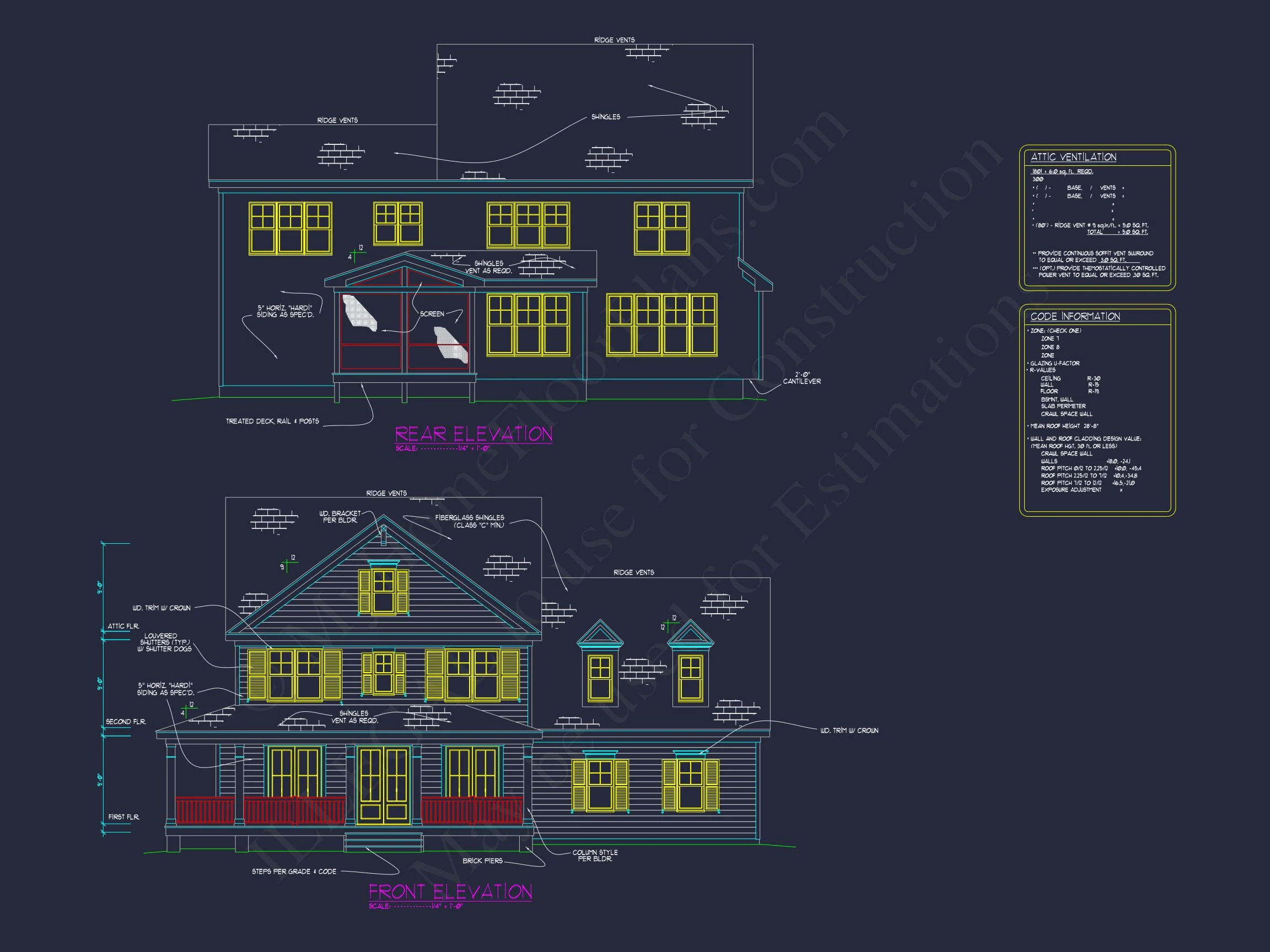 17-2027 HOUSE PLAN - Crafted House Plan with Detailed Floor Plan and Designs by CAD 3 Crafted house Plan with Detailed Floor Plan and Designs by CAD