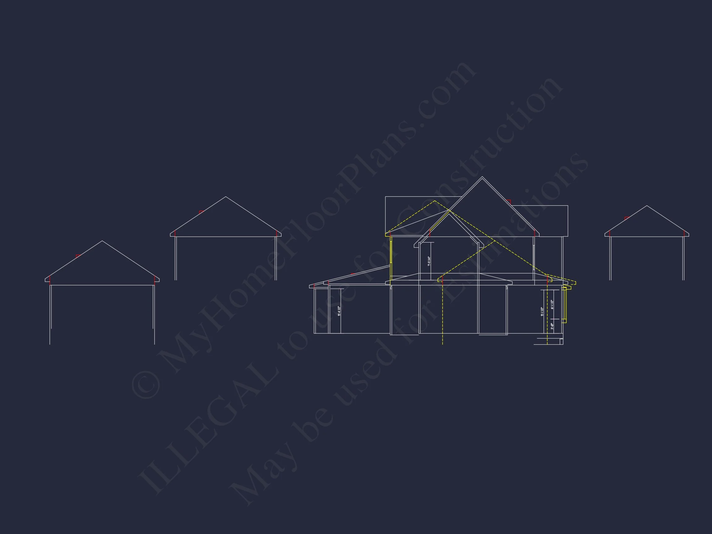 Beautiful house Plan with 2-Story Floor Plan & CAD Designs