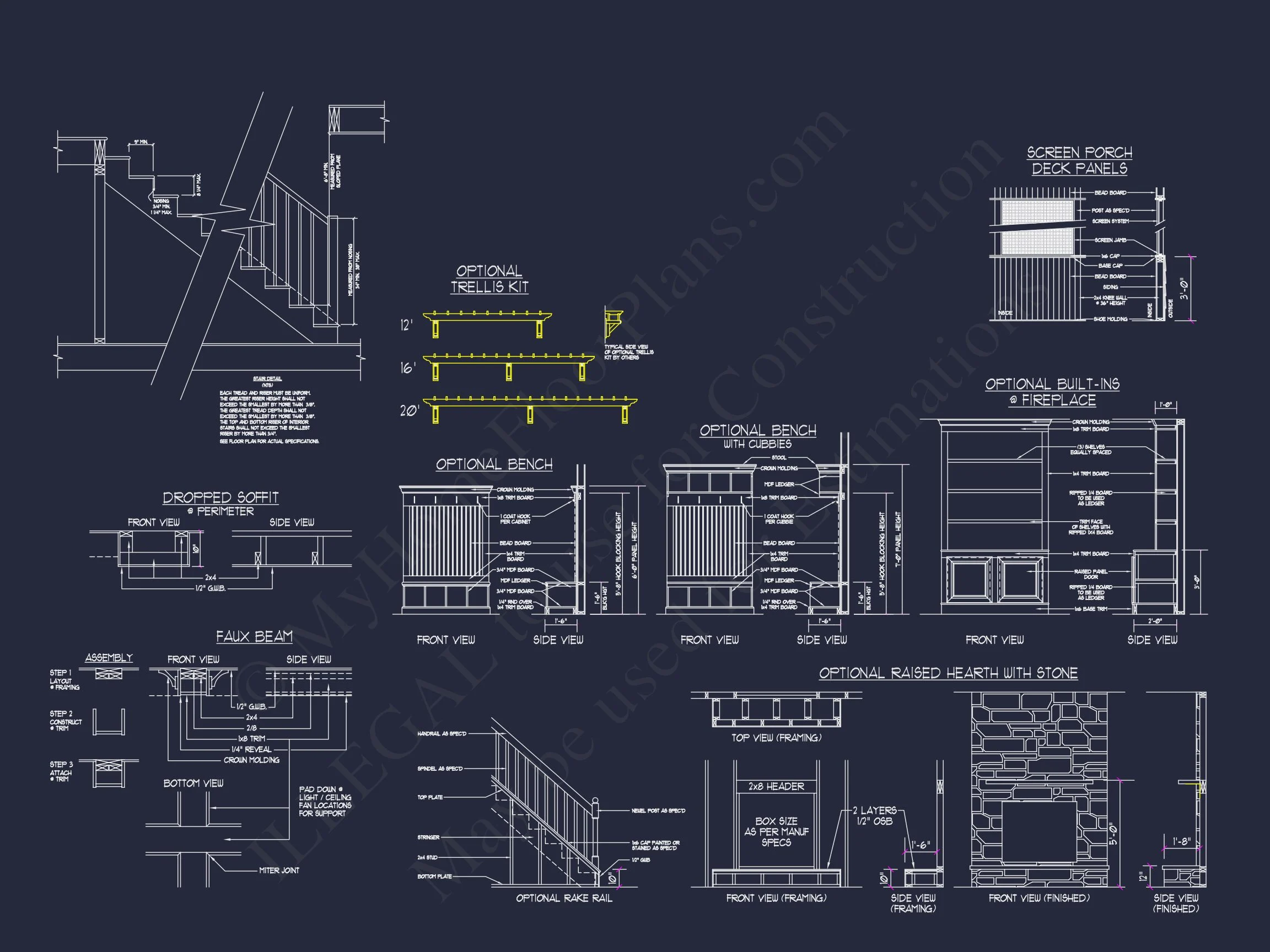 Beautiful house Plan with 2-Story Floor Plan & CAD Designs