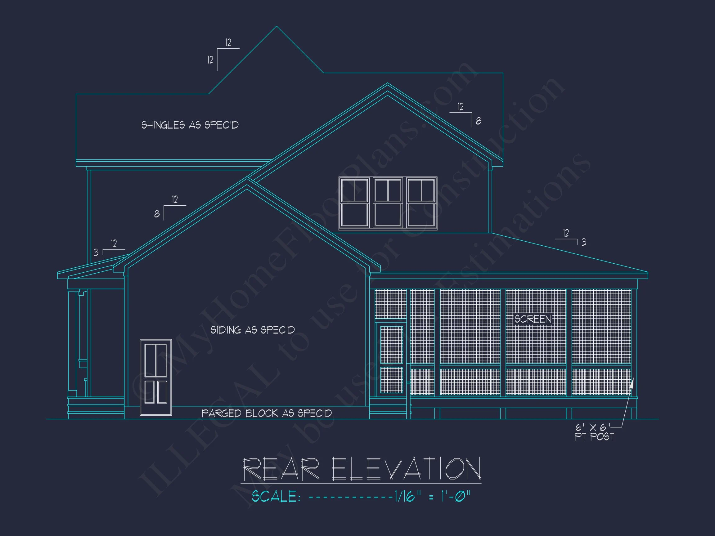 Beautiful house Plan with 2-Story Floor Plan & CAD Designs