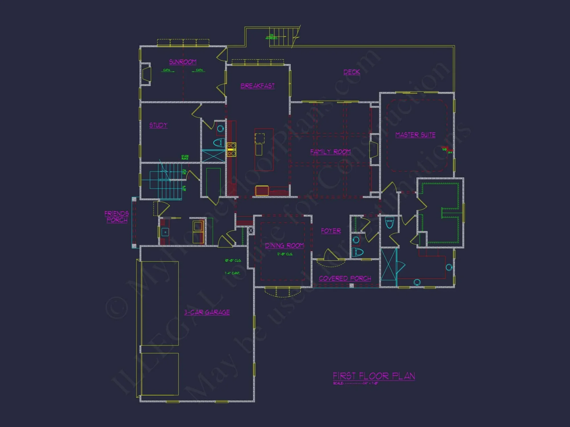Craftsman house Plan with Spacious Floor Plan and CAD Designs