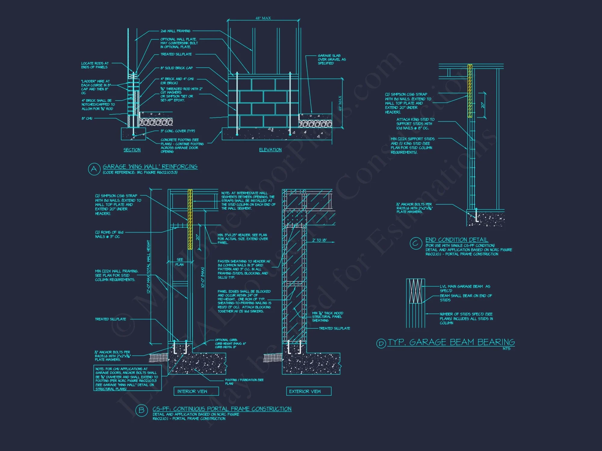 Tudor house Floor Plan with CAD Designs and 2 Stories