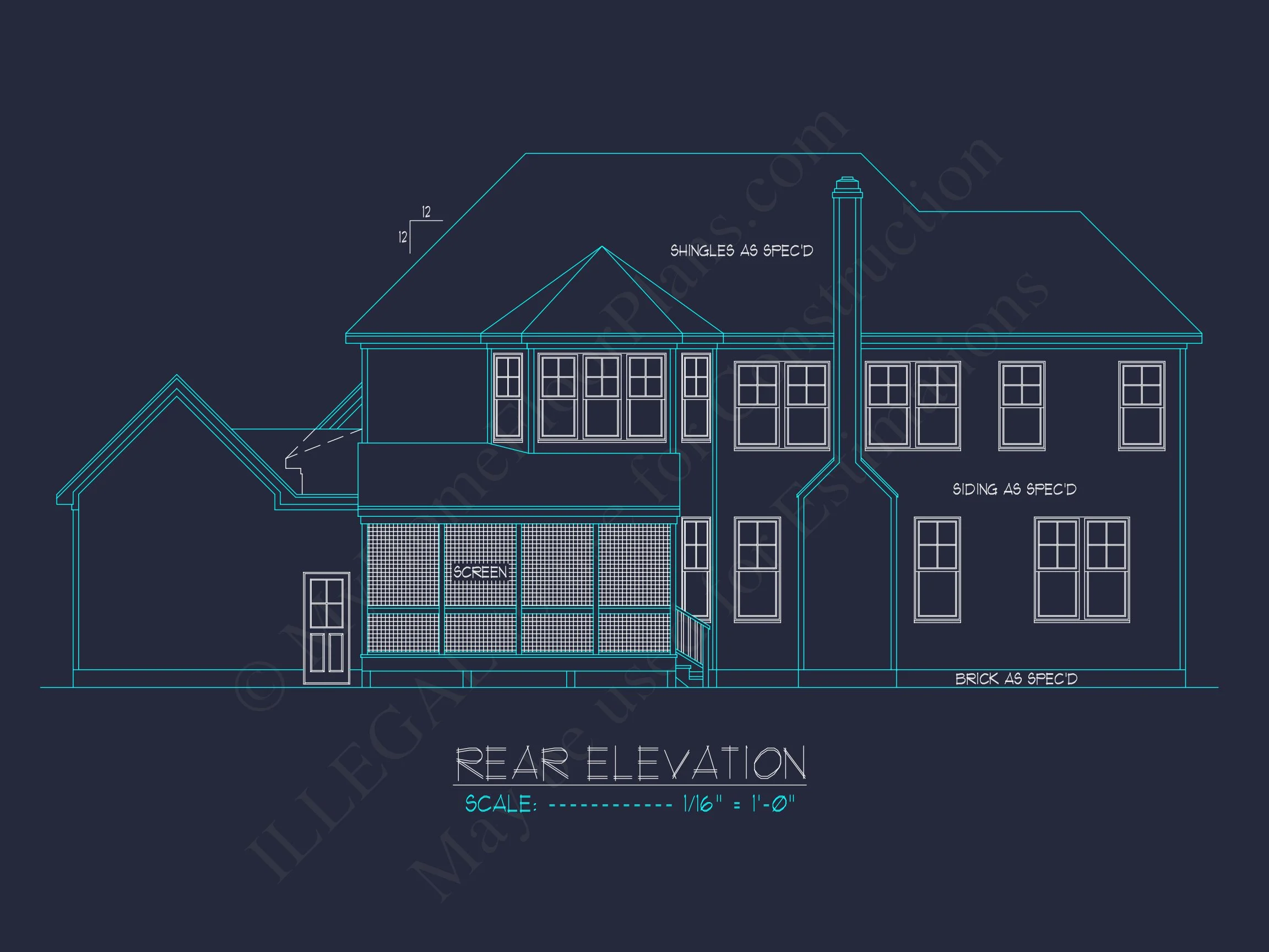 17-2007 HOUSE PLAN - Tudor House Floor Plan with CAD Designs and 2 Stories 8 Tudor house Floor Plan with CAD Designs and 2 Stories