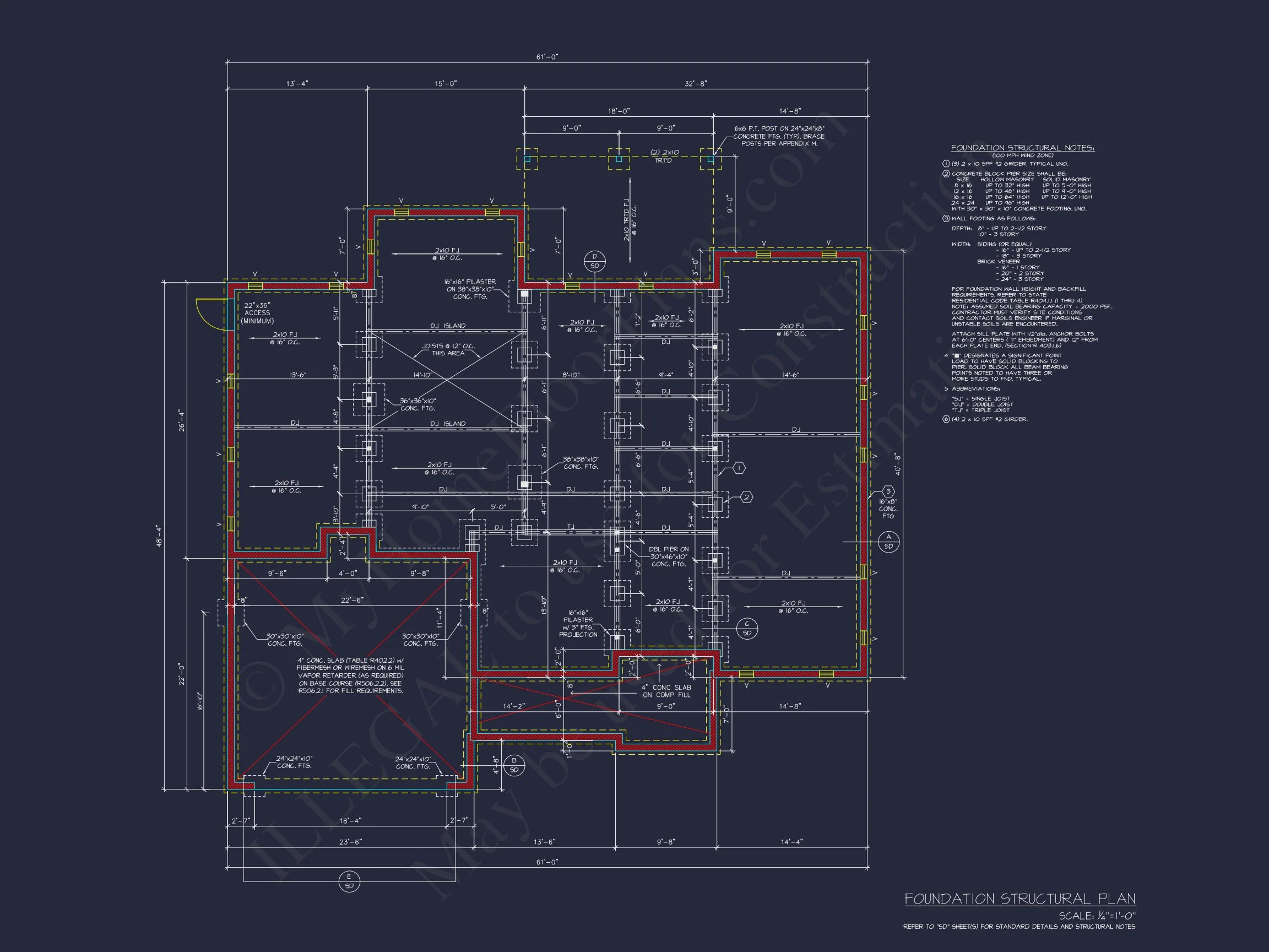 Traditional house Plan with 4 Bedrooms and 2 Floors - CAD Designs