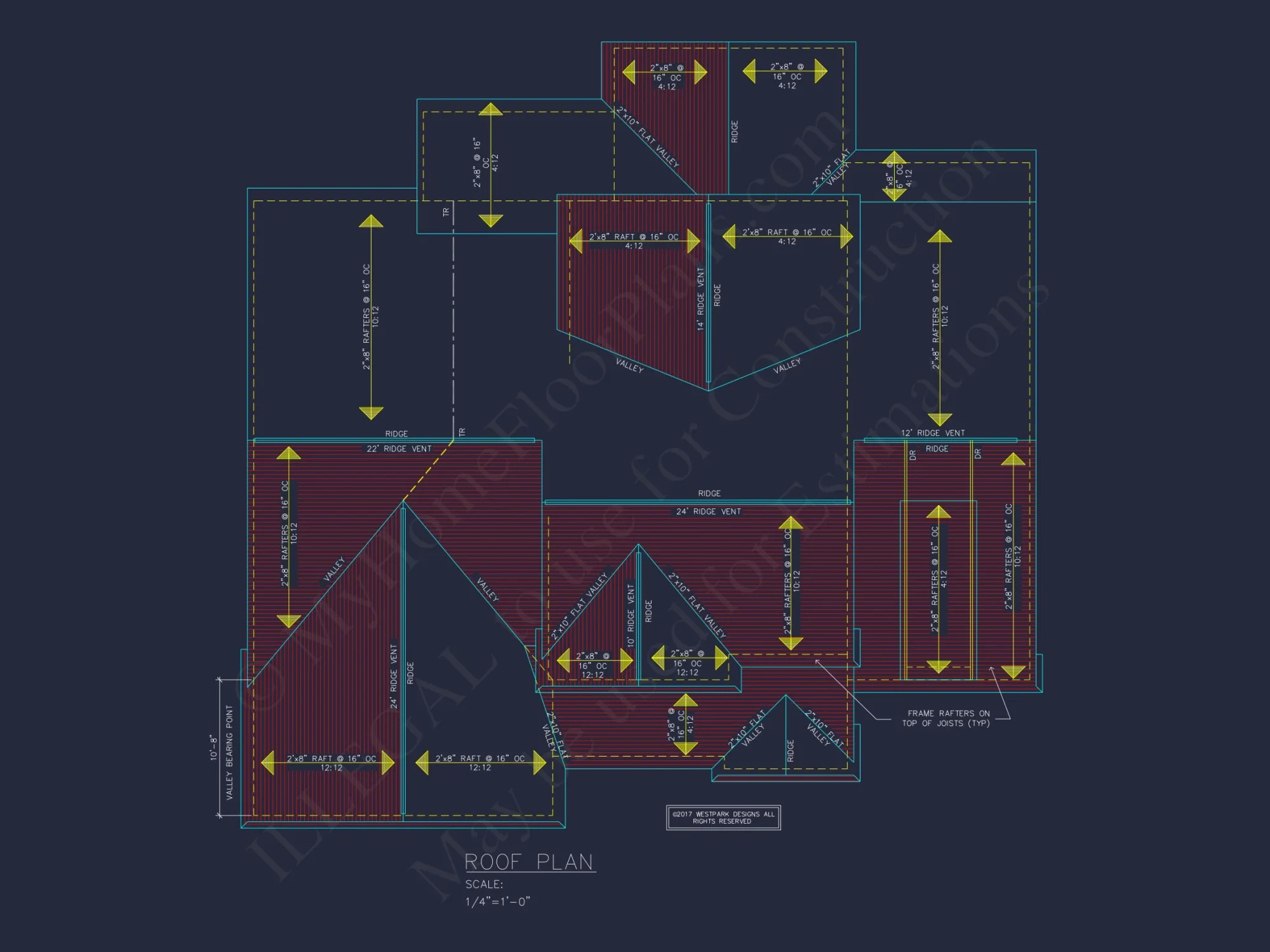 Traditional house Plan with 4 Bedrooms and 2 Floors - CAD Designs