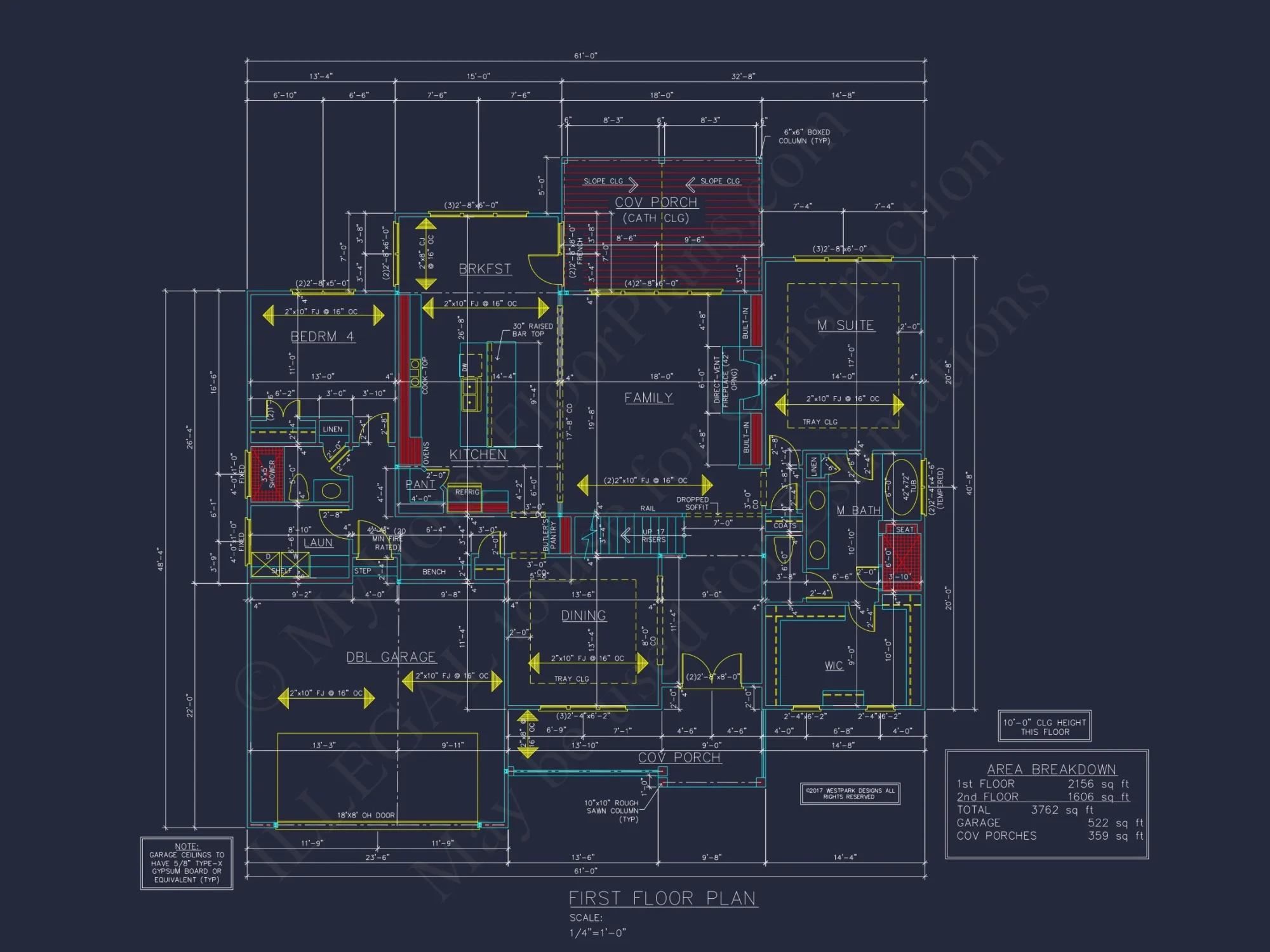 Traditional house Plan with 4 Bedrooms and 2 Floors - CAD Designs