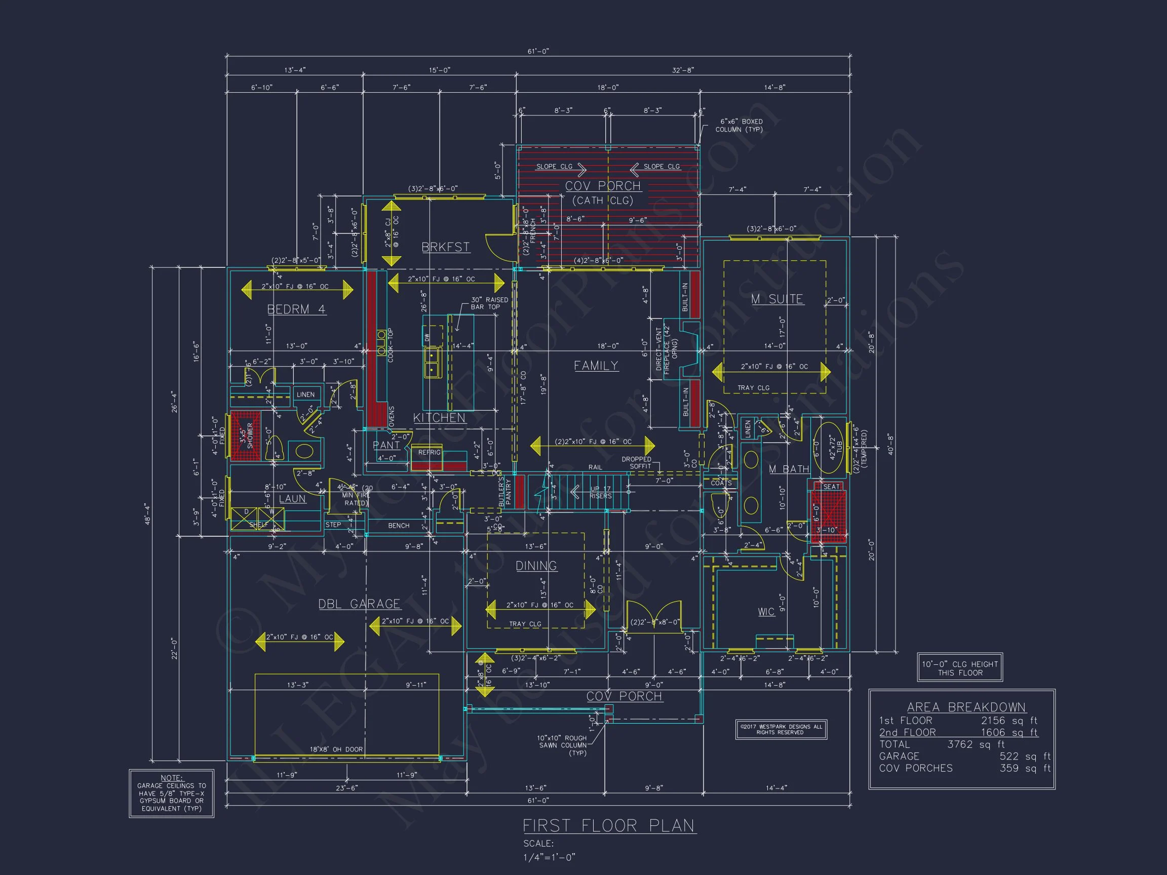 Traditional house Plan with 4 Bedrooms and 2 Floors - CAD Designs
