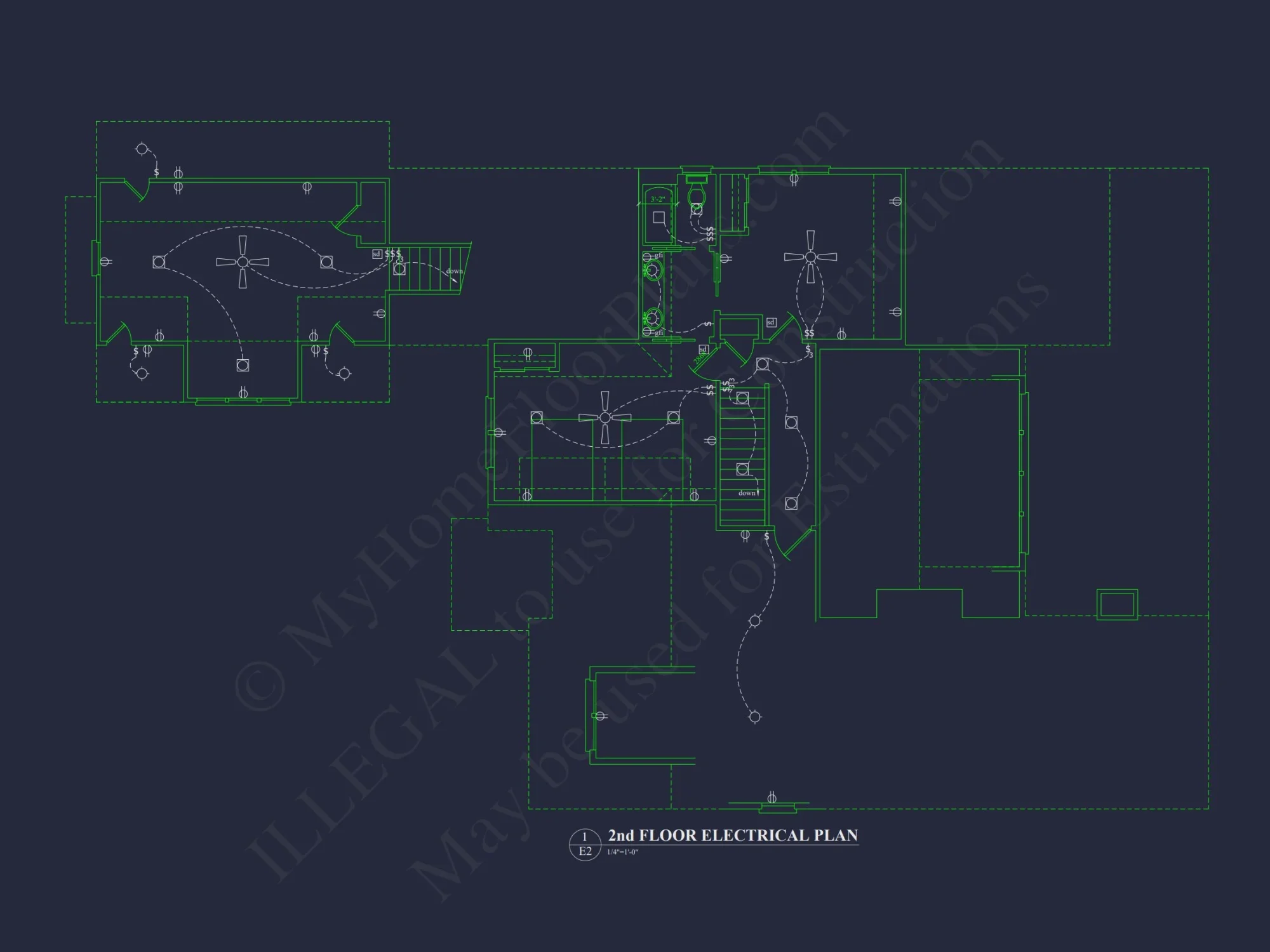 Elegant house Plan with CAD Blueprints for Modern Architecture