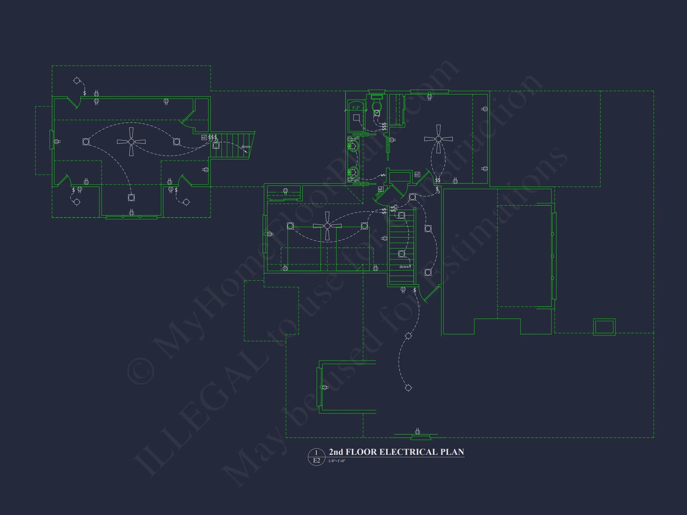 Elegant house Plan with CAD Blueprints for Modern Architecture
