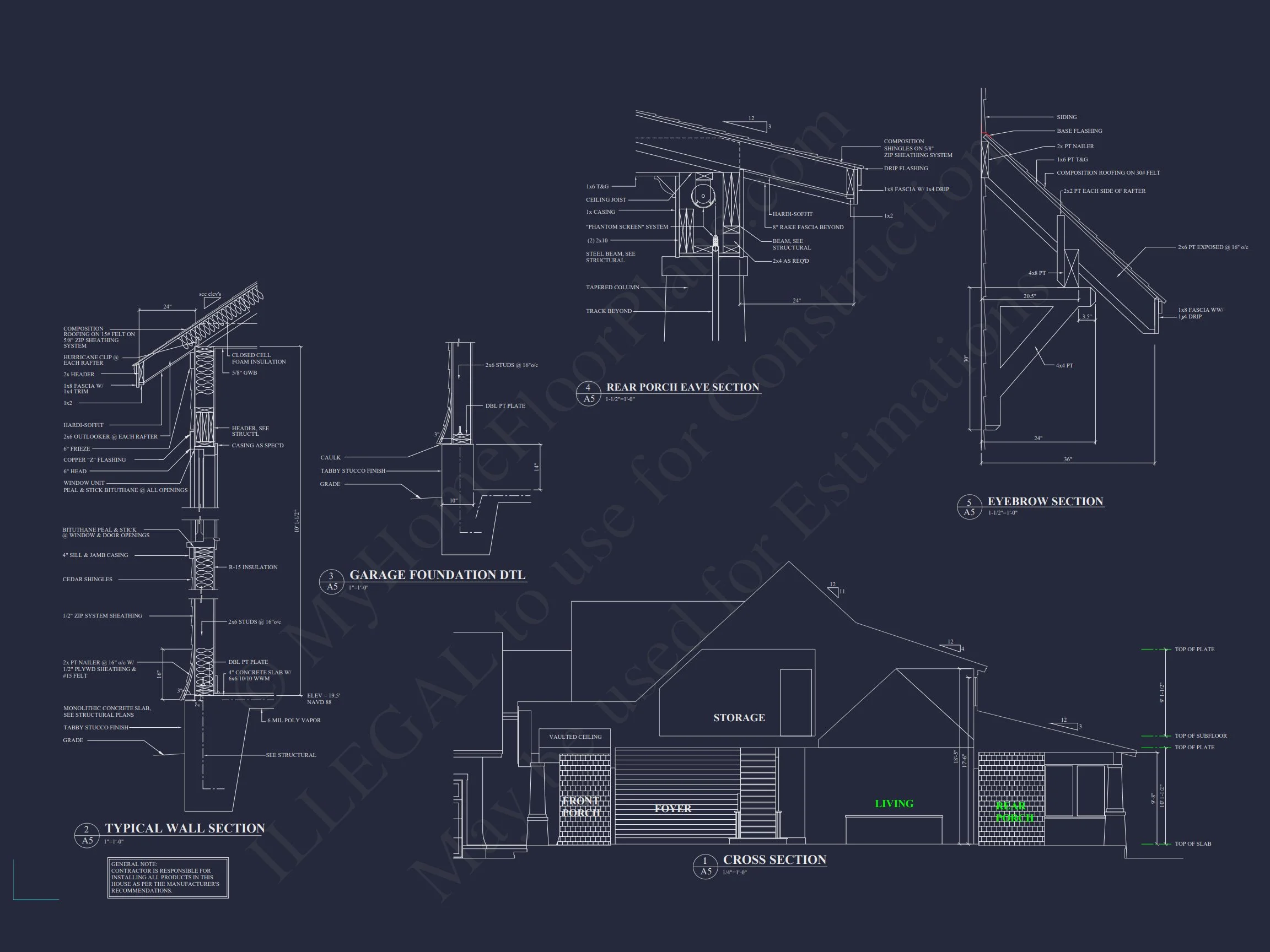 Elegant house Plan with CAD Blueprints for Modern Architecture