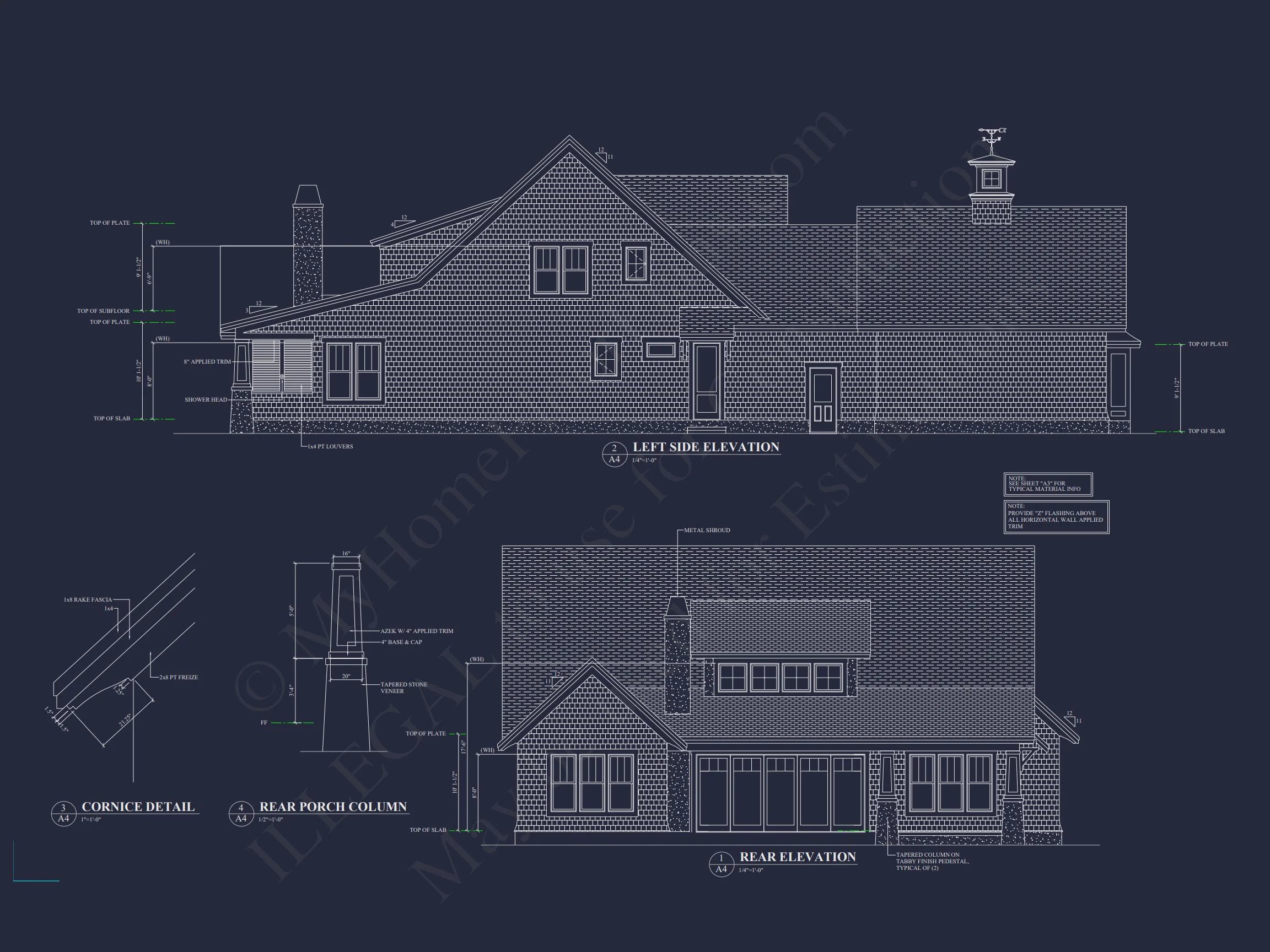 Elegant house Plan with CAD Blueprints for Modern Architecture